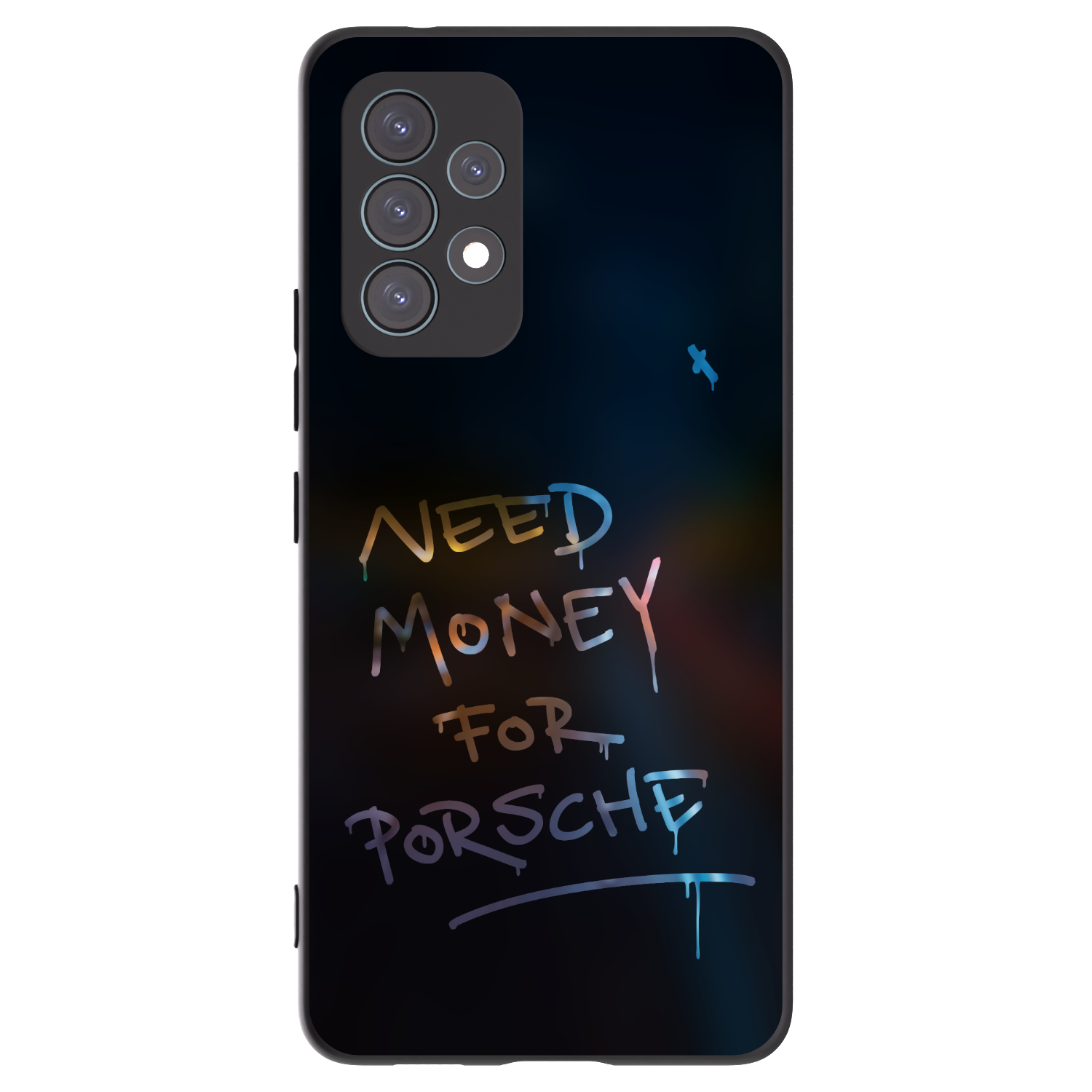 Picasee Μαύρη θήκη σιλικόνης για Samsung Galaxy A53 5G A536 - Neon Nights