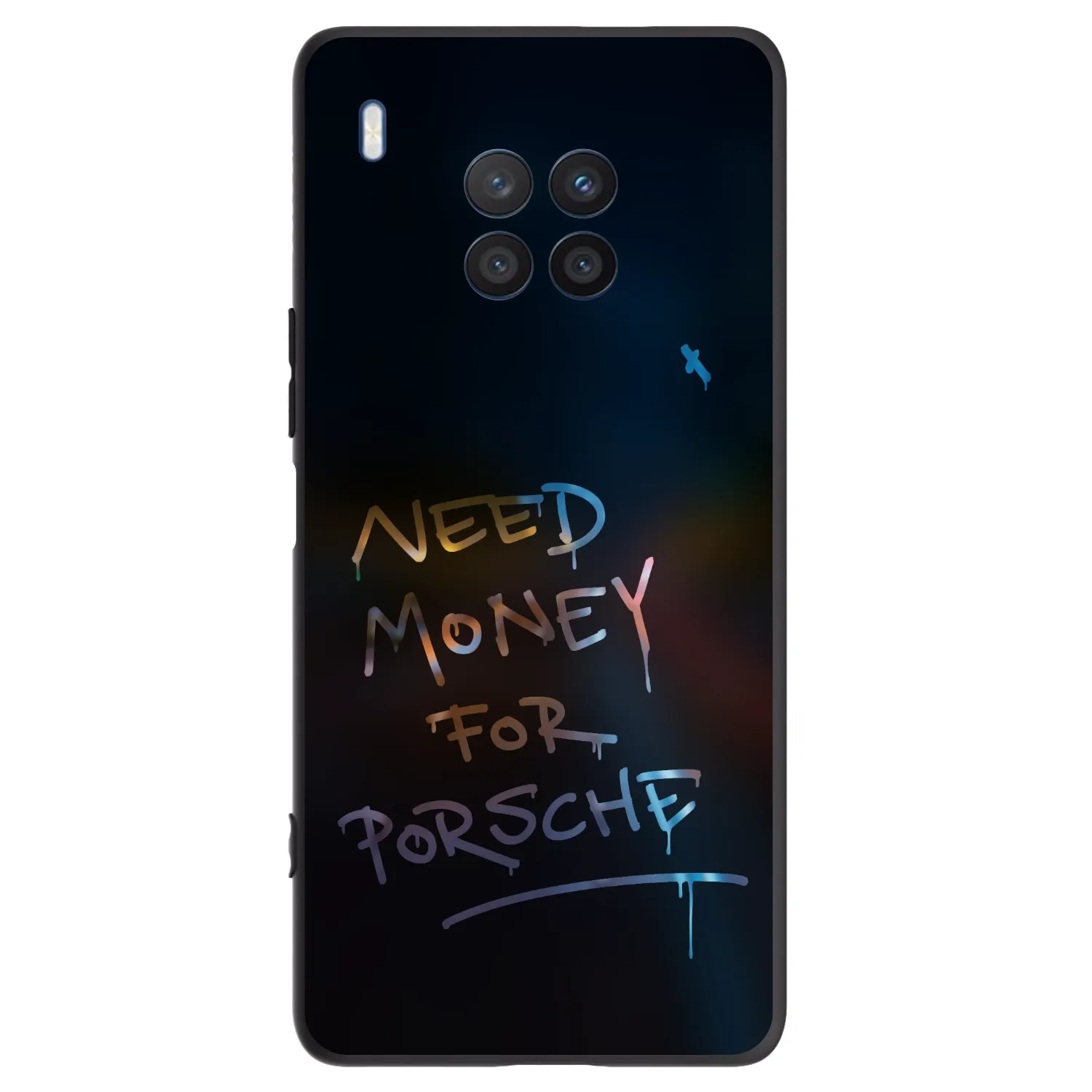 Picasee Μαύρη θήκη σιλικόνης για Honor 50 Lite - Neon Nights