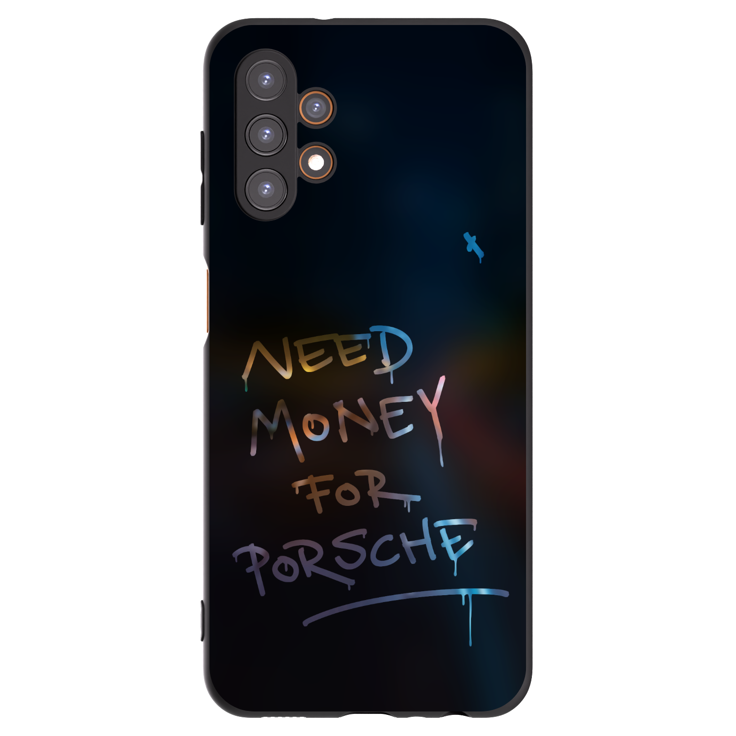 Picasee Μαύρη θήκη σιλικόνης για Samsung Galaxy A13 4G A135 - Neon Nights