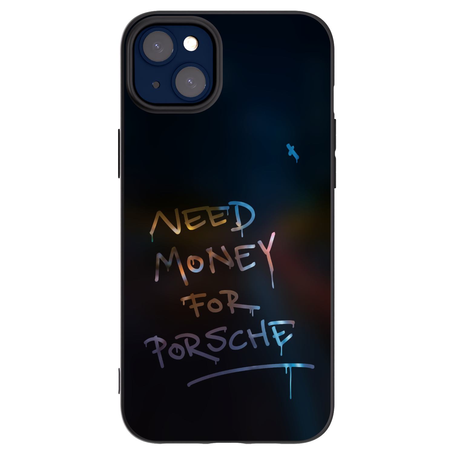 Picasee Μαύρη θήκη σιλικόνης για Apple iPhone 14 Plus - Neon Nights