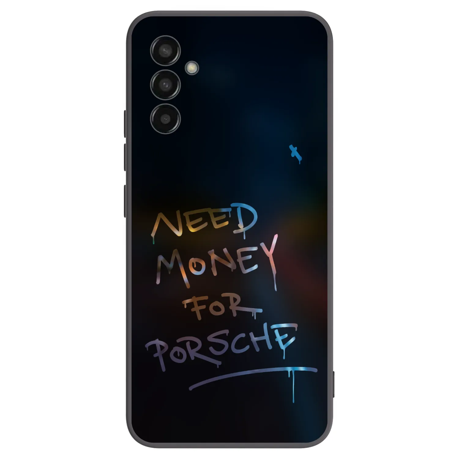 Picasee Μαύρη θήκη σιλικόνης για Samsung Galaxy M13 M135F - Neon Nights