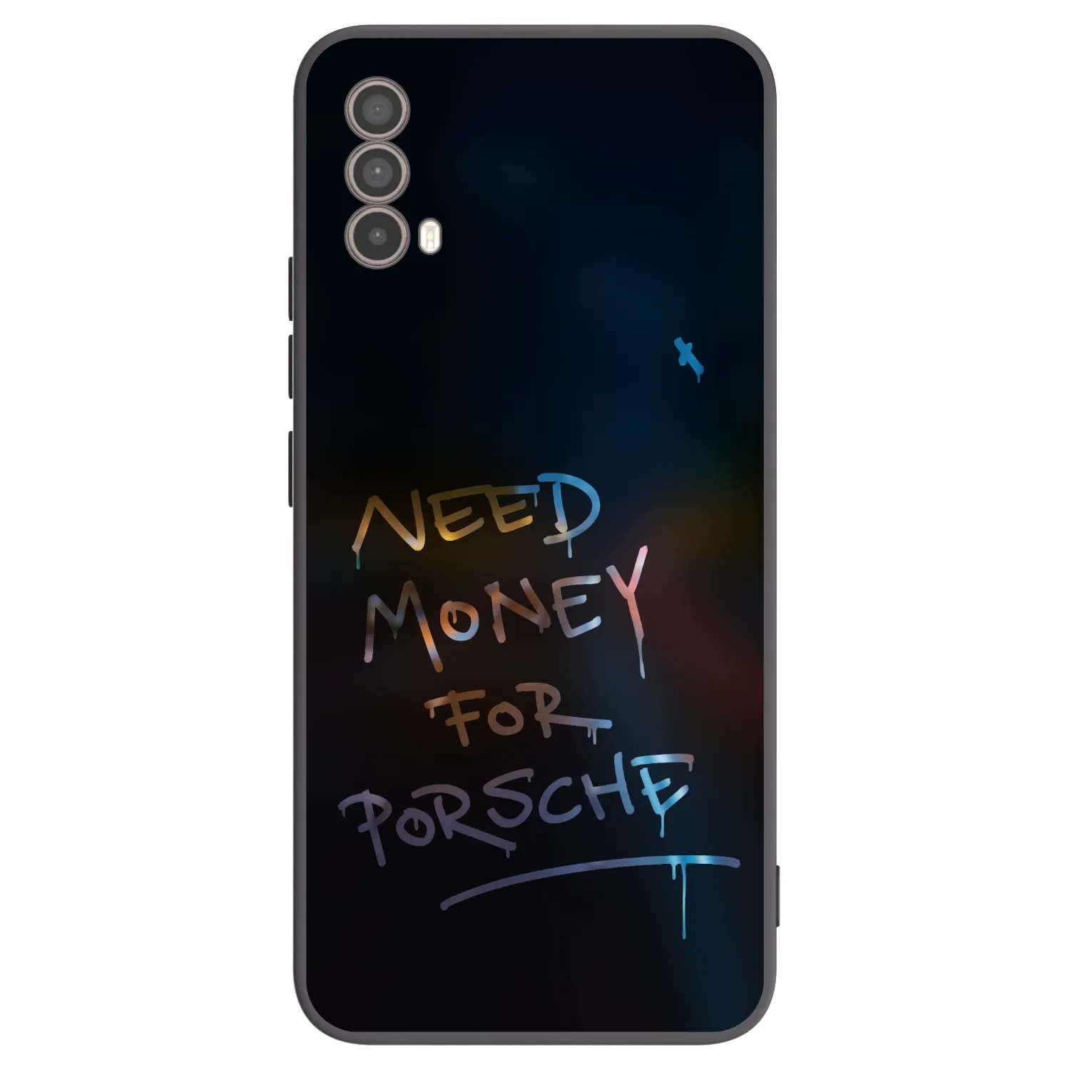 Picasee Μαύρη θήκη σιλικόνης για Motorola Moto E40 - Neon Nights