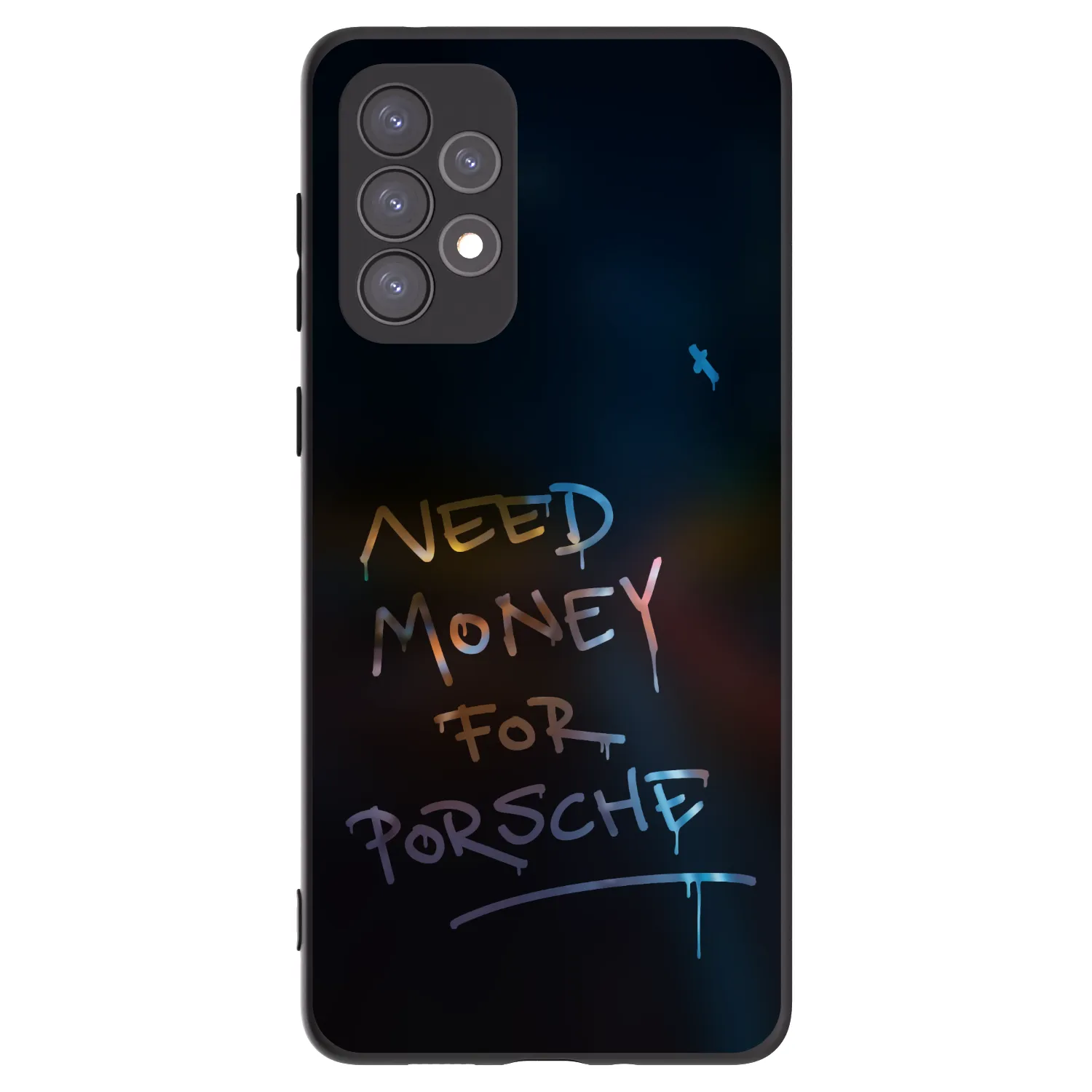 Picasee Μαύρη θήκη σιλικόνης για Samsung Galaxy A73 5G - Neon Nights