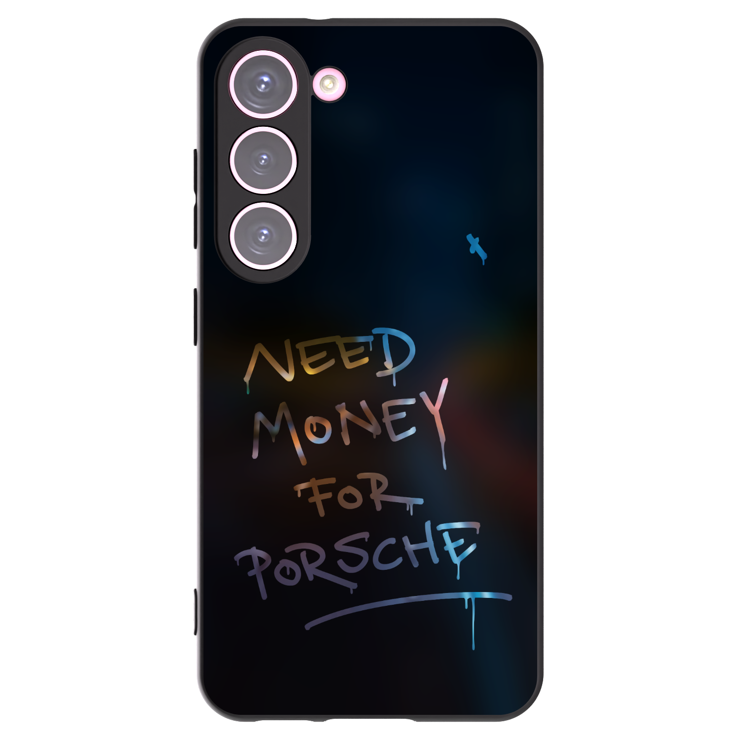 Picasee Μαύρη θήκη σιλικόνης για Samsung Galaxy S23 5G - Neon Nights