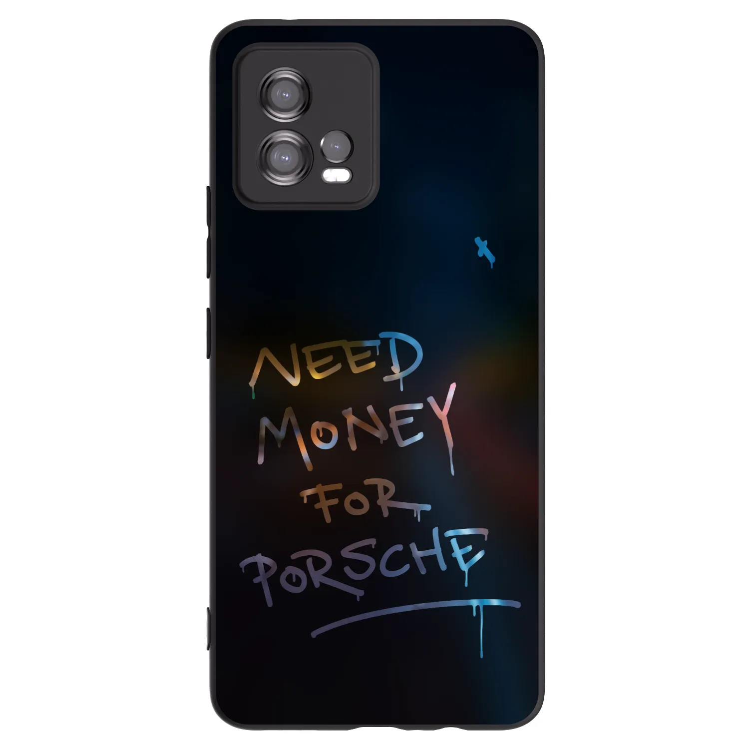 Picasee Μαύρη θήκη σιλικόνης για Motorola Moto G72 - Neon Nights