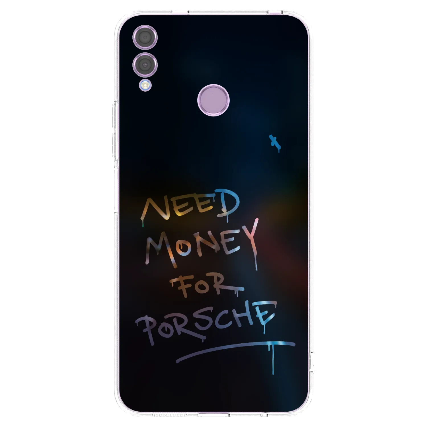 Picasee διαφανής θήκη σιλικόνης Honor 8X - Neon Nights