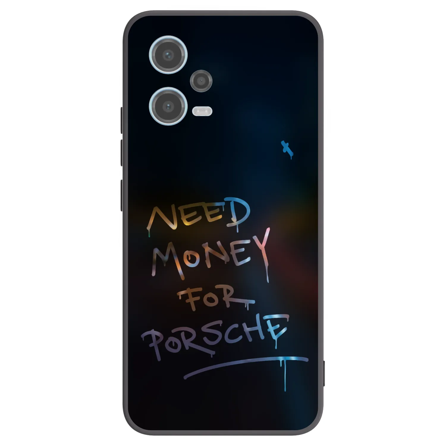 Picasee Μαύρη θήκη σιλικόνης για Xiaomi Redmi Note 12 5G - Neon Nights