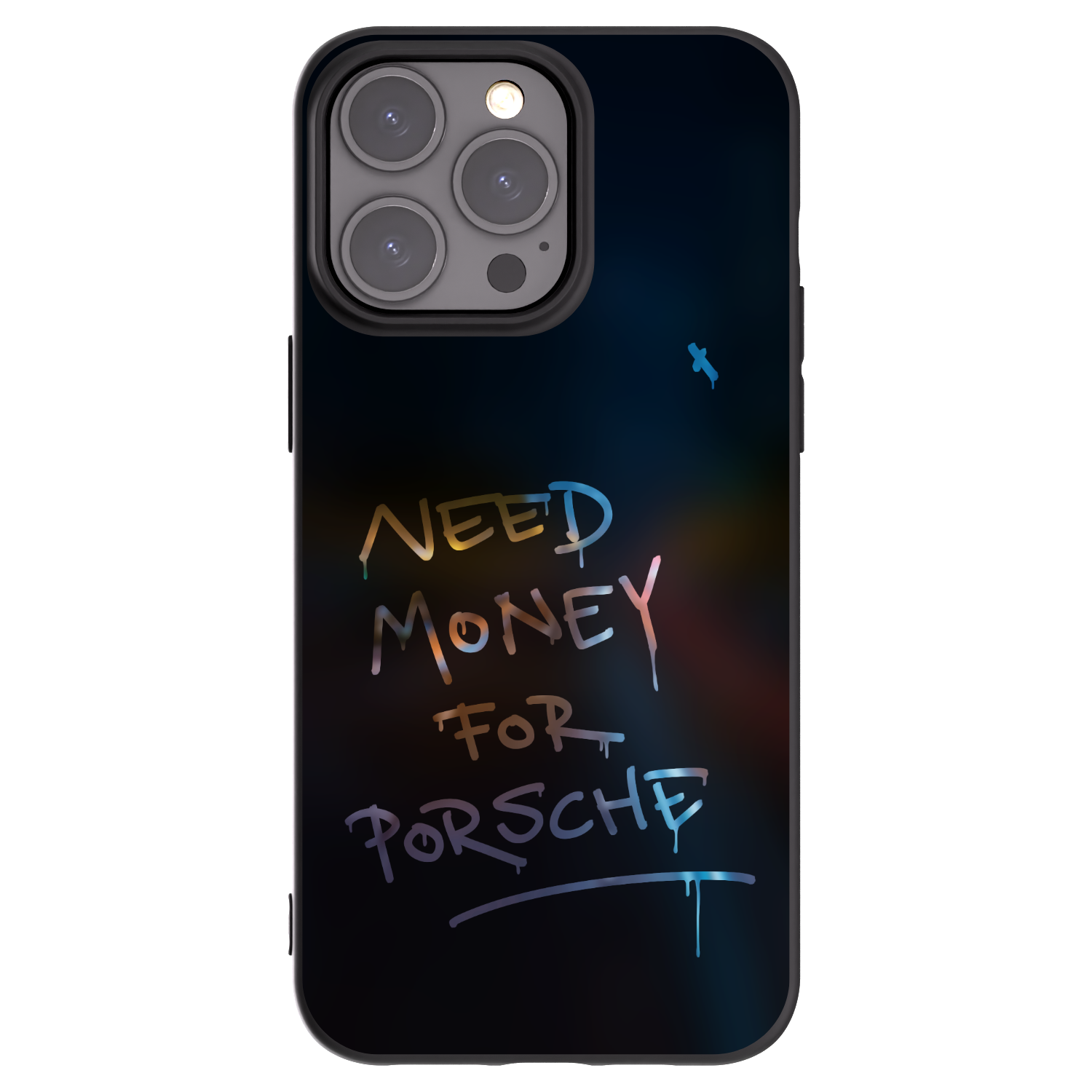 Picasee Μαύρη θήκη σιλικόνης για Apple iPhone 15 Pro Max - Neon Nights