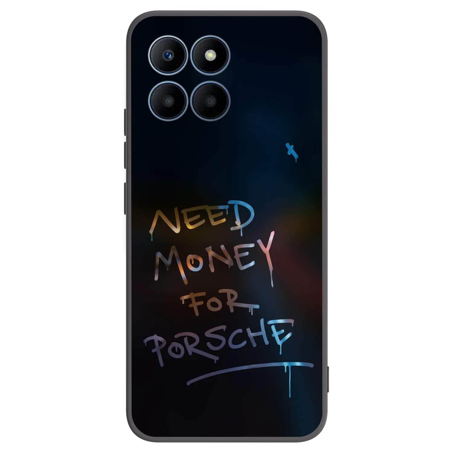 Picasee Μαύρη θήκη σιλικόνης για Honor 70 Lite - Neon Nights