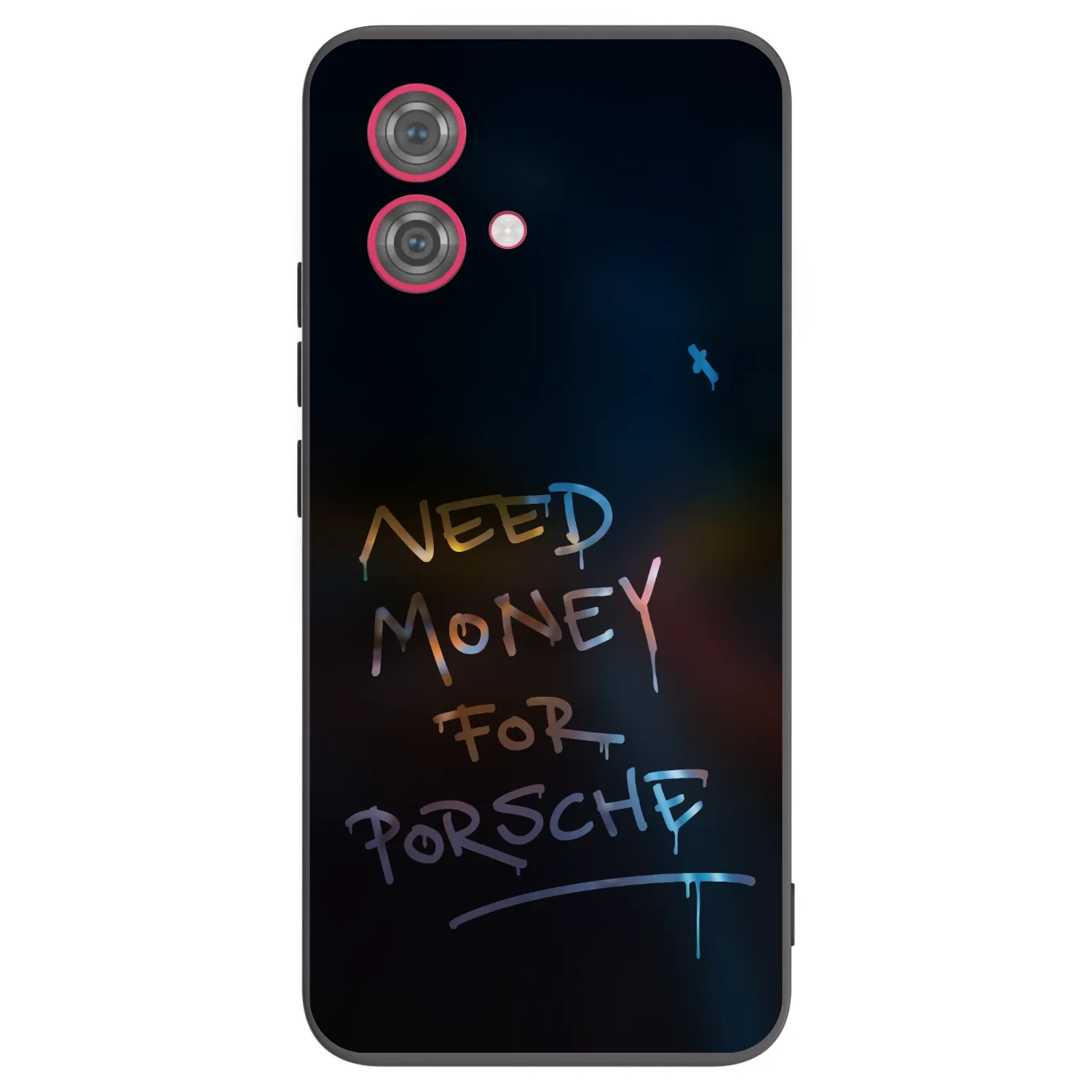 Picasee Μαύρη θήκη σιλικόνης για Motorola Moto G84 5G - Neon Nights