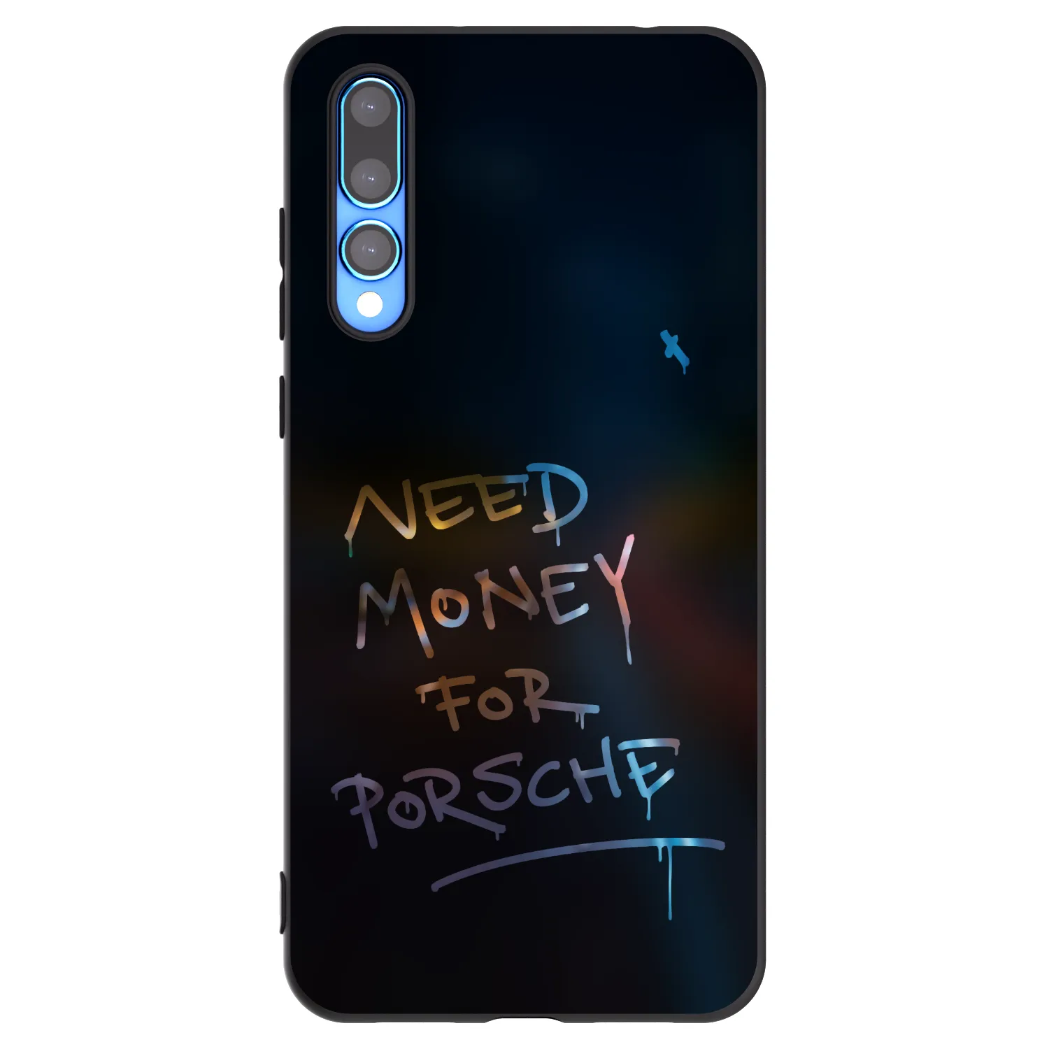 Picasee Μαύρη θήκη σιλικόνης για Huawei P20 Pro - Neon Nights