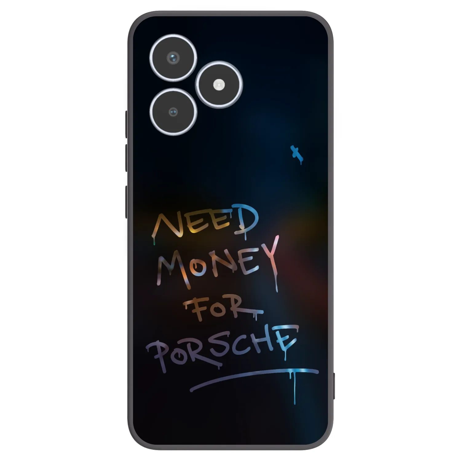 Picasee Μαύρη θήκη σιλικόνης για Realme C53 - Neon Nights