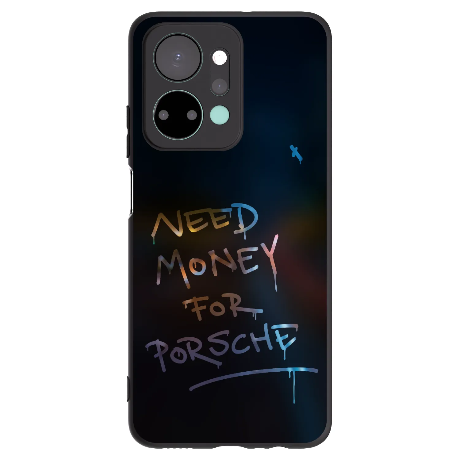Picasee Μαύρη θήκη σιλικόνης για Honor X7a - Neon Nights