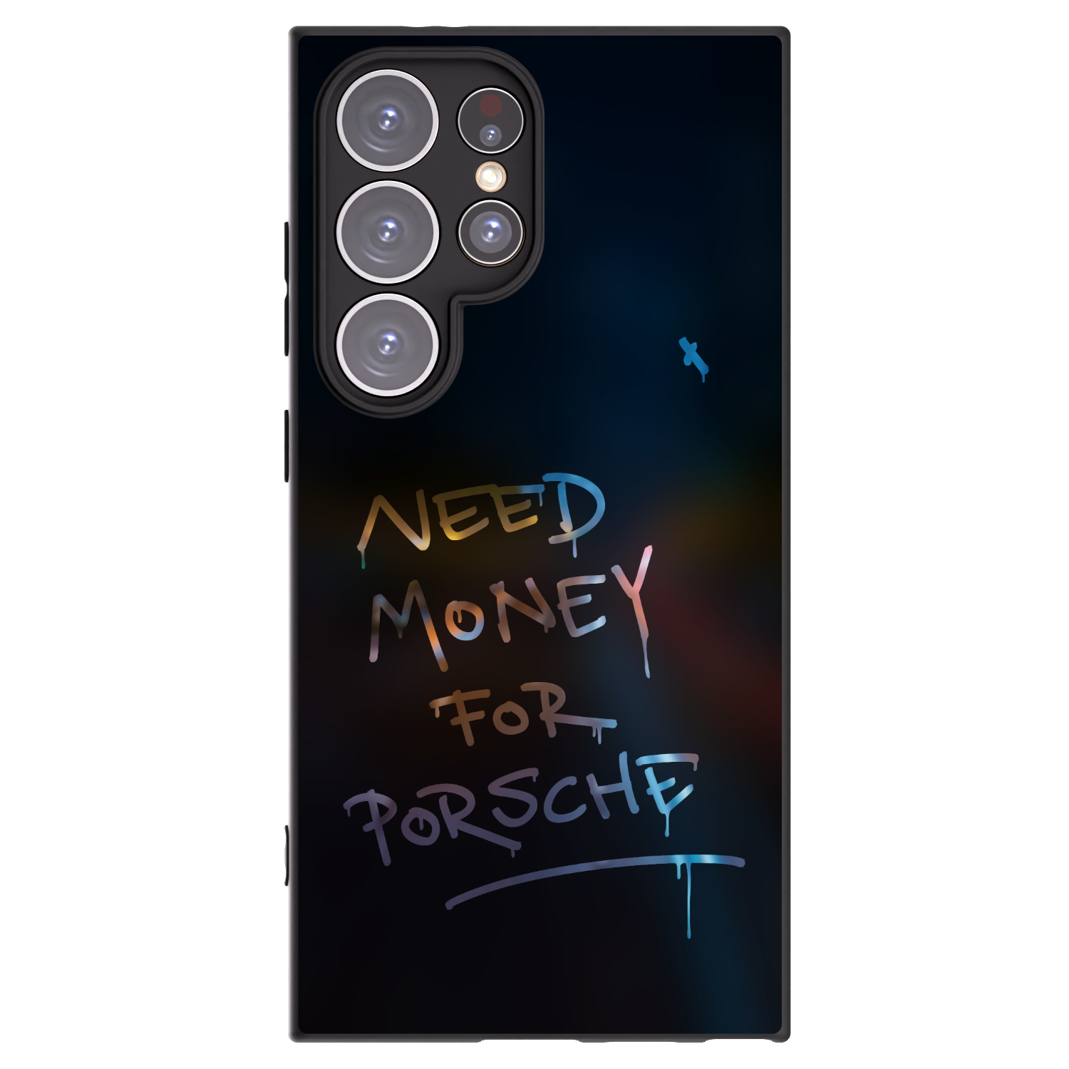 Picasee Μαύρη θήκη σιλικόνης για Samsung Galaxy S24 Ultra S928B 5G - Neon Nights
