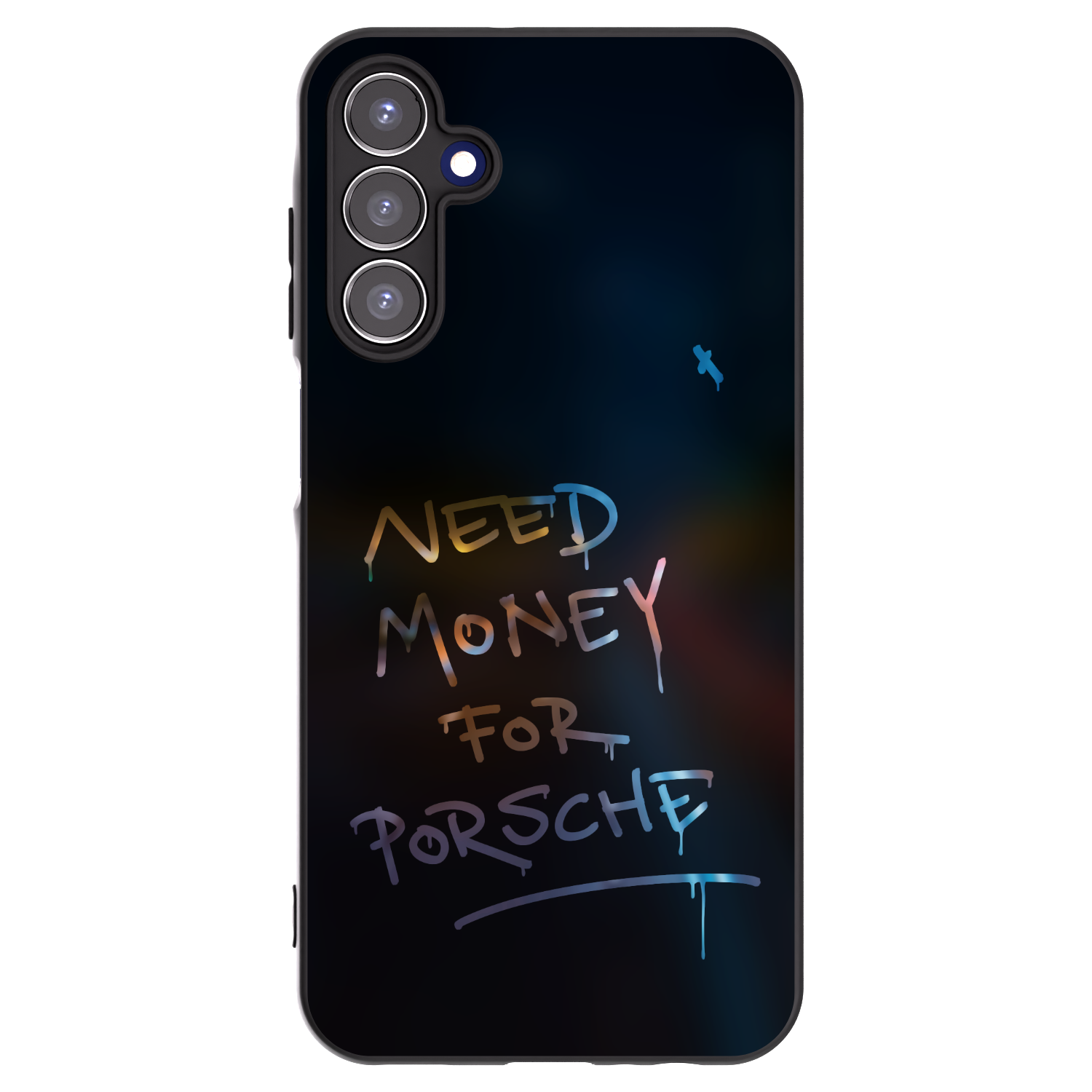 Picasee Μαύρη θήκη σιλικόνης για Samsung Galaxy A15 A155F 4G - Neon Nights