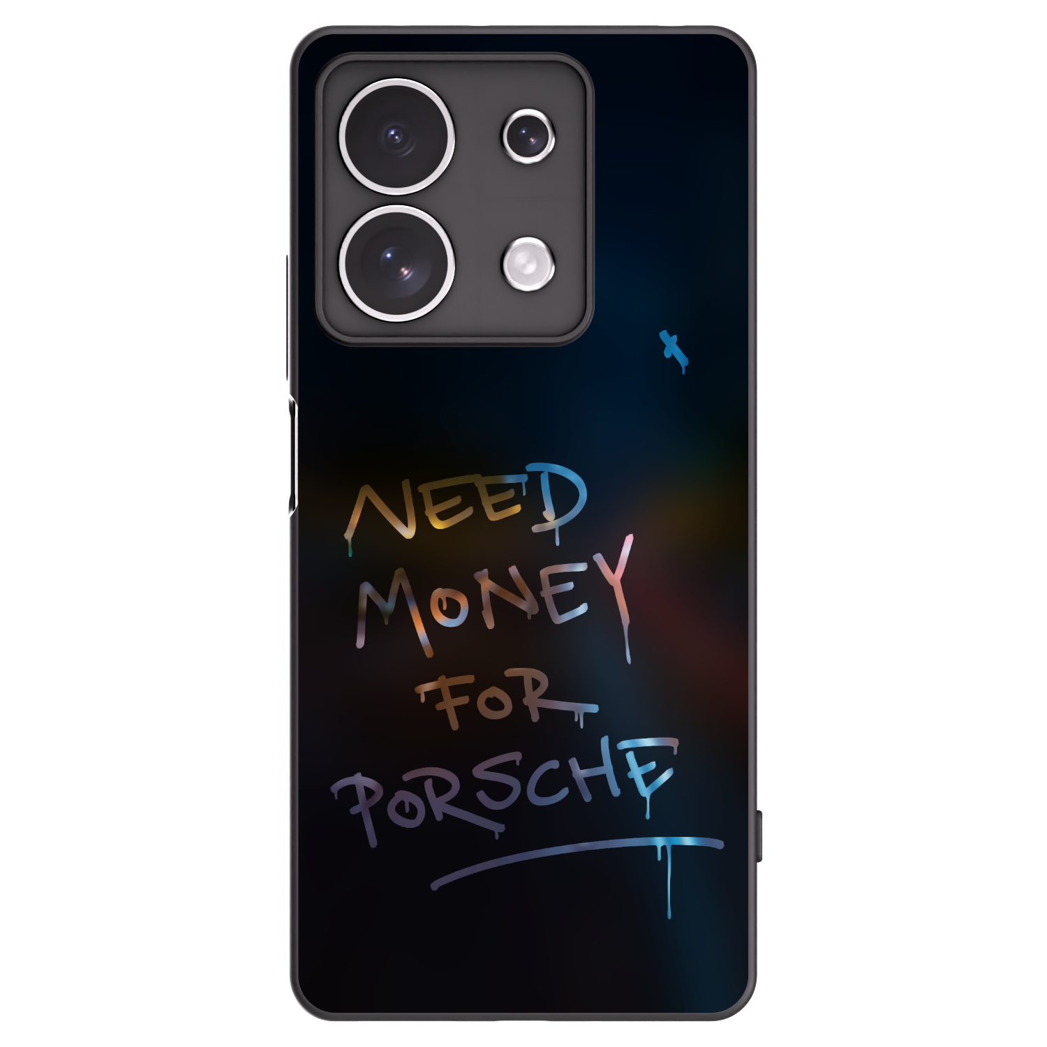 Picasee Μαύρη θήκη σιλικόνης για Xiaomi Redmi Note 13 4G - Neon Nights