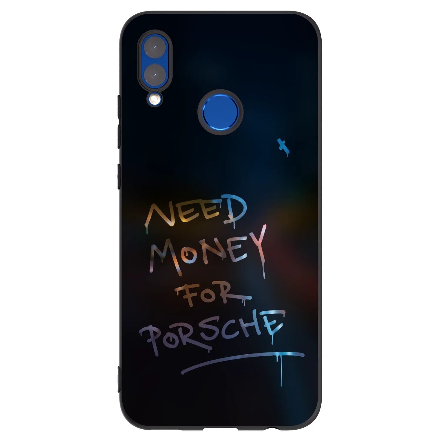 Picasee Μαύρη θήκη σιλικόνης για Huawei P Smart 2019 - Neon Nights