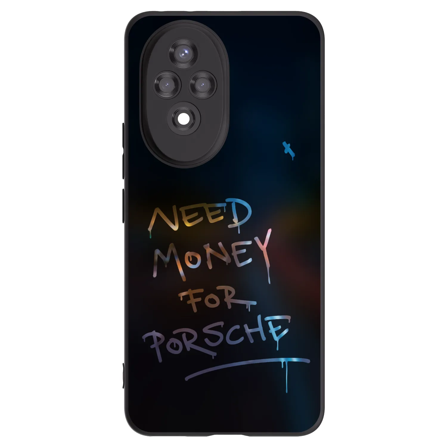 Picasee Μαύρη θήκη σιλικόνης για Honor 200 Pro 5G - Neon Nights