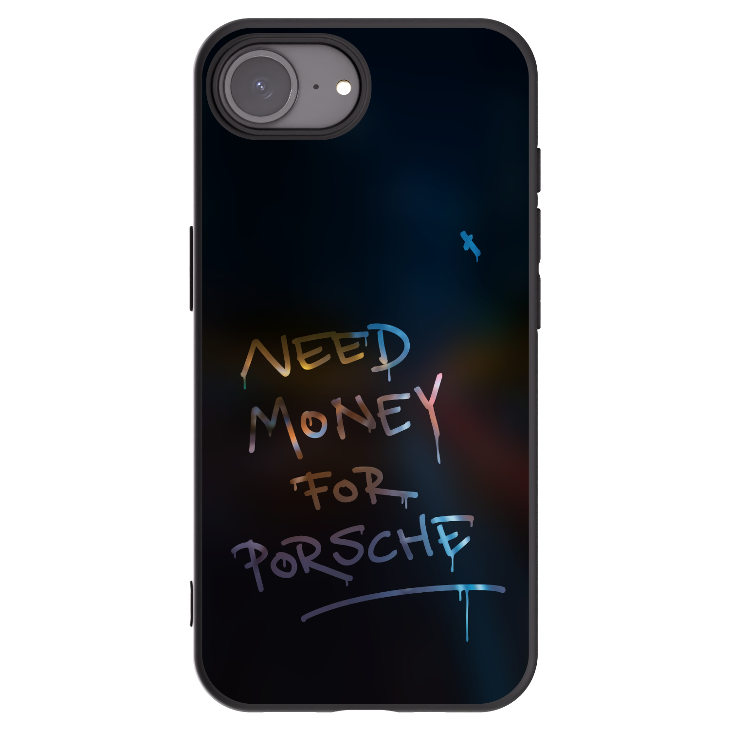 Picasee Μαύρη θήκη σιλικόνης για Apple iPhone 16e - Neon Nights