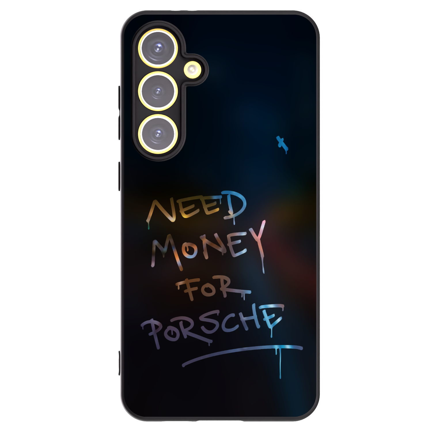 Picasee Μαύρη θήκη σιλικόνης για Samsung Galaxy S24 FE S721B - Neon Nights