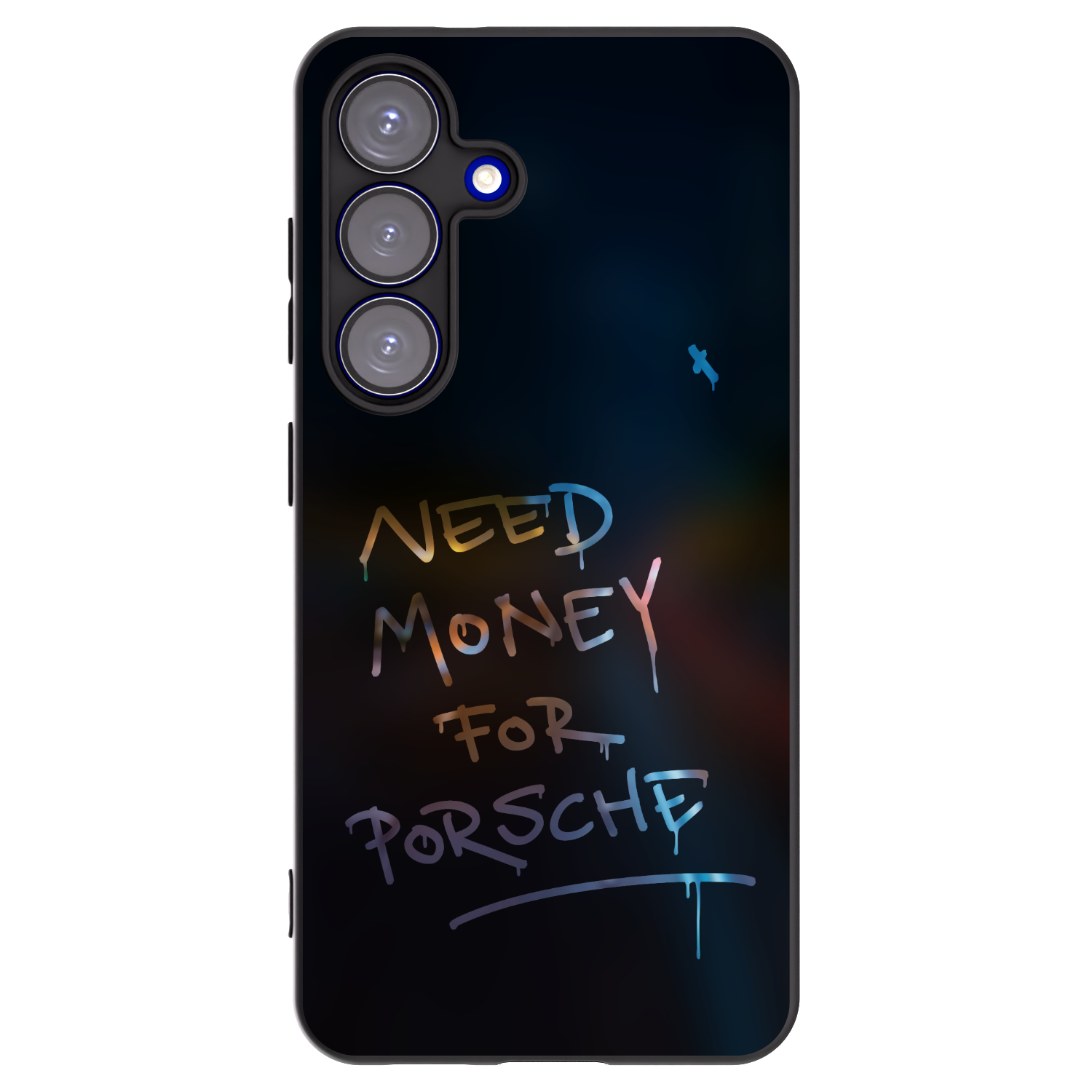 Picasee Μαύρη θήκη σιλικόνης για Samsung Galaxy S25 5G - Neon Nights