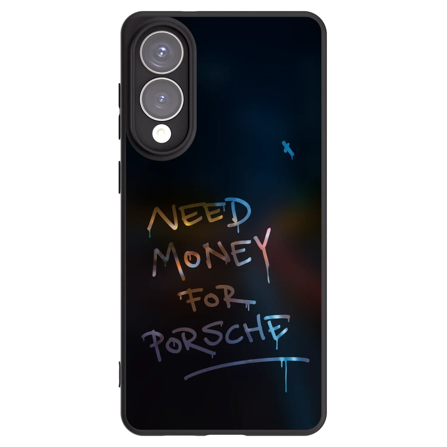 Picasee Μαύρη θήκη σιλικόνης για Samsung Galaxy S25 Edge 5G - Neon Nights
