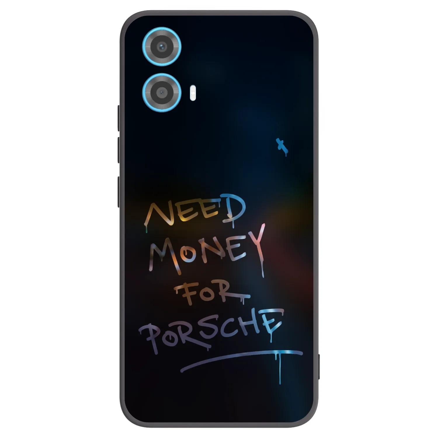 Picasee Μαύρη θήκη σιλικόνης για Motorola Moto G34 5G - Neon Nights