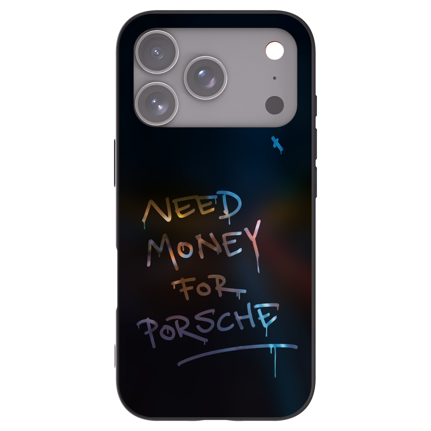 Picasee Μαύρη θήκη σιλικόνης για Apple iPhone 17 Pro - Neon Nights