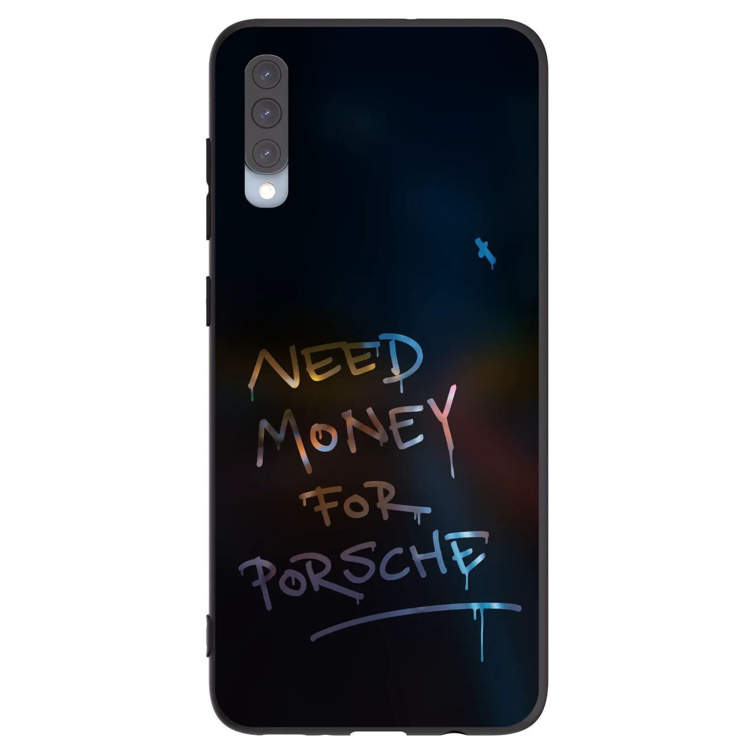 Picasee Μαύρη θήκη σιλικόνης για Samsung Galaxy A70 A705F - Neon Nights