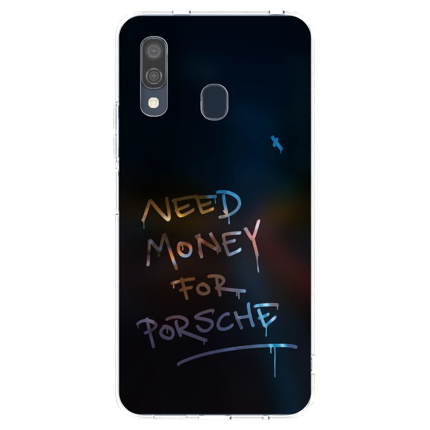 Picasee διαφανής θήκη σιλικόνης Samsung Galaxy A40 A405F - Neon Nights