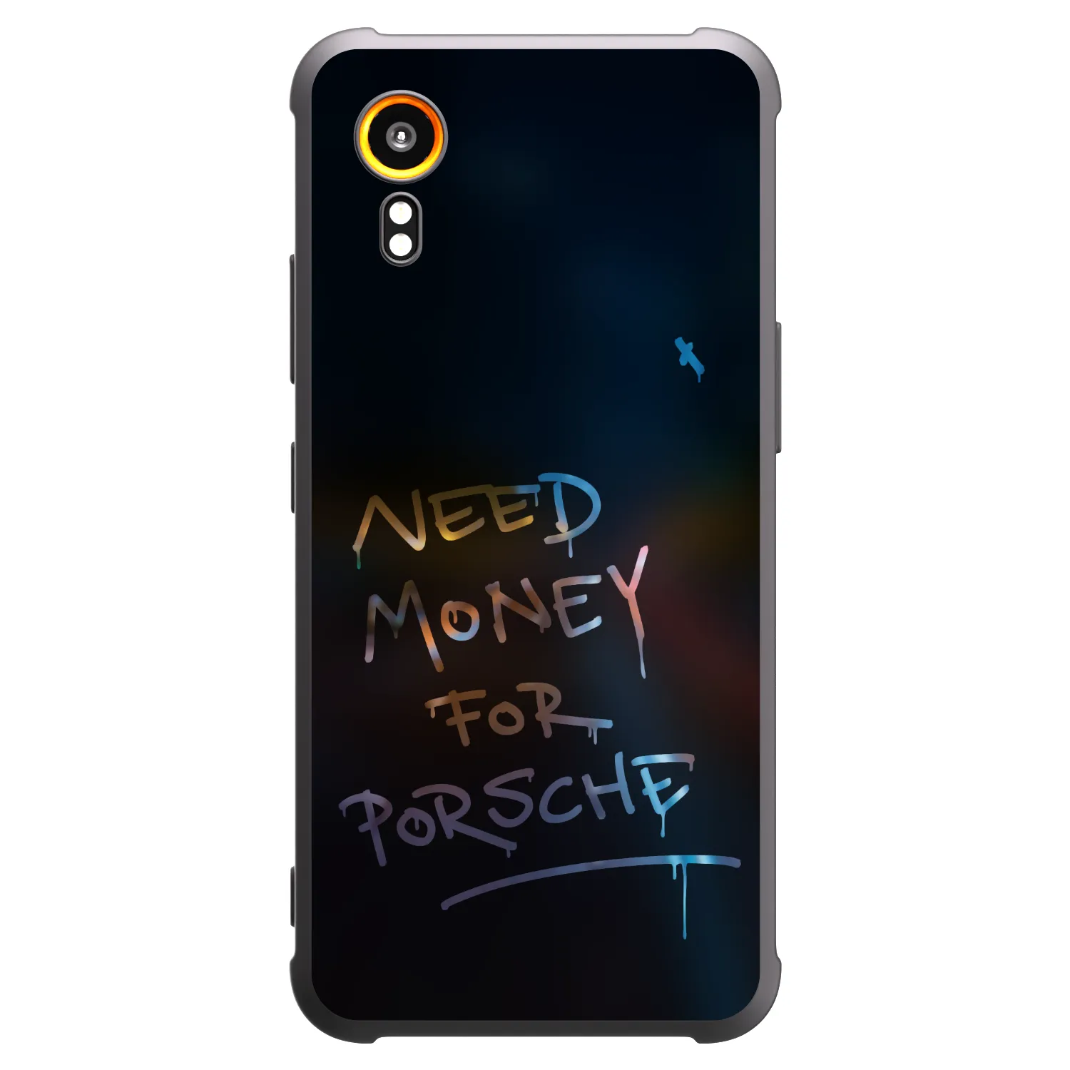 Picasee Μαύρη θήκη σιλικόνης για Samsung Galaxy Xcover 7 - Neon Nights
