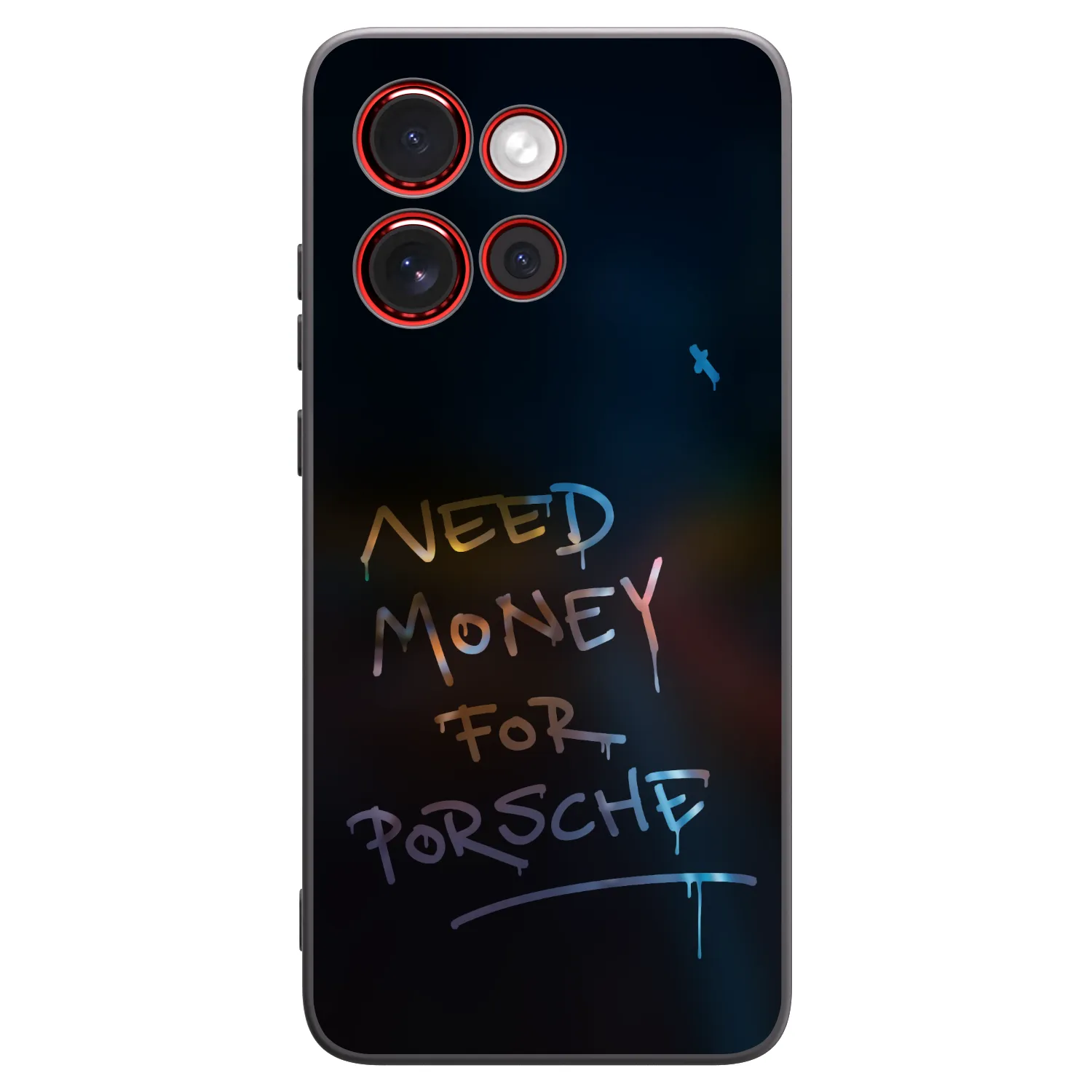 Picasee Μαύρη θήκη σιλικόνης για Motorola Edge 60 Neo 5G - Neon Nights