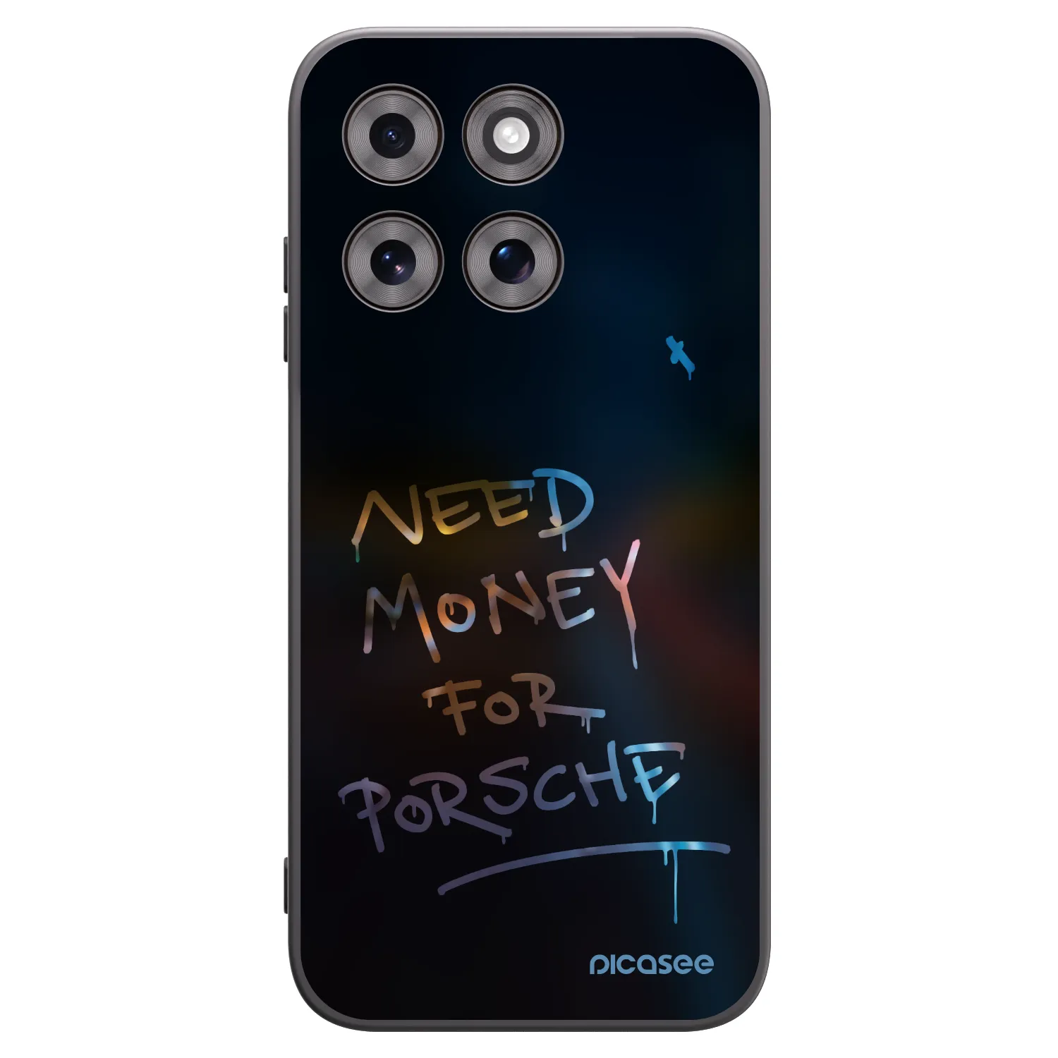 Picasee Μαύρη θήκη σιλικόνης για Motorola Moto G77 - Neon Nights