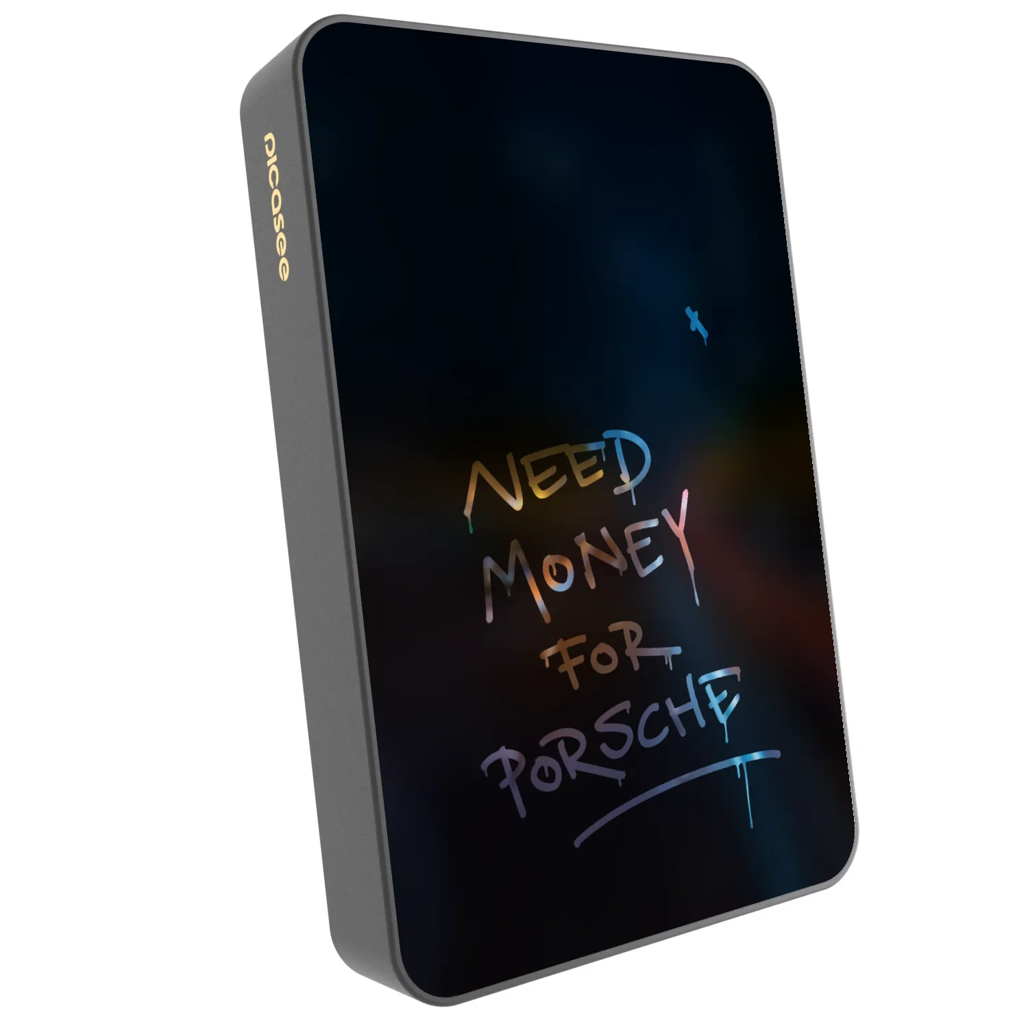 Picasee Powerbank με MagSafe 10 000 mAh Γκρί - Neon Nights