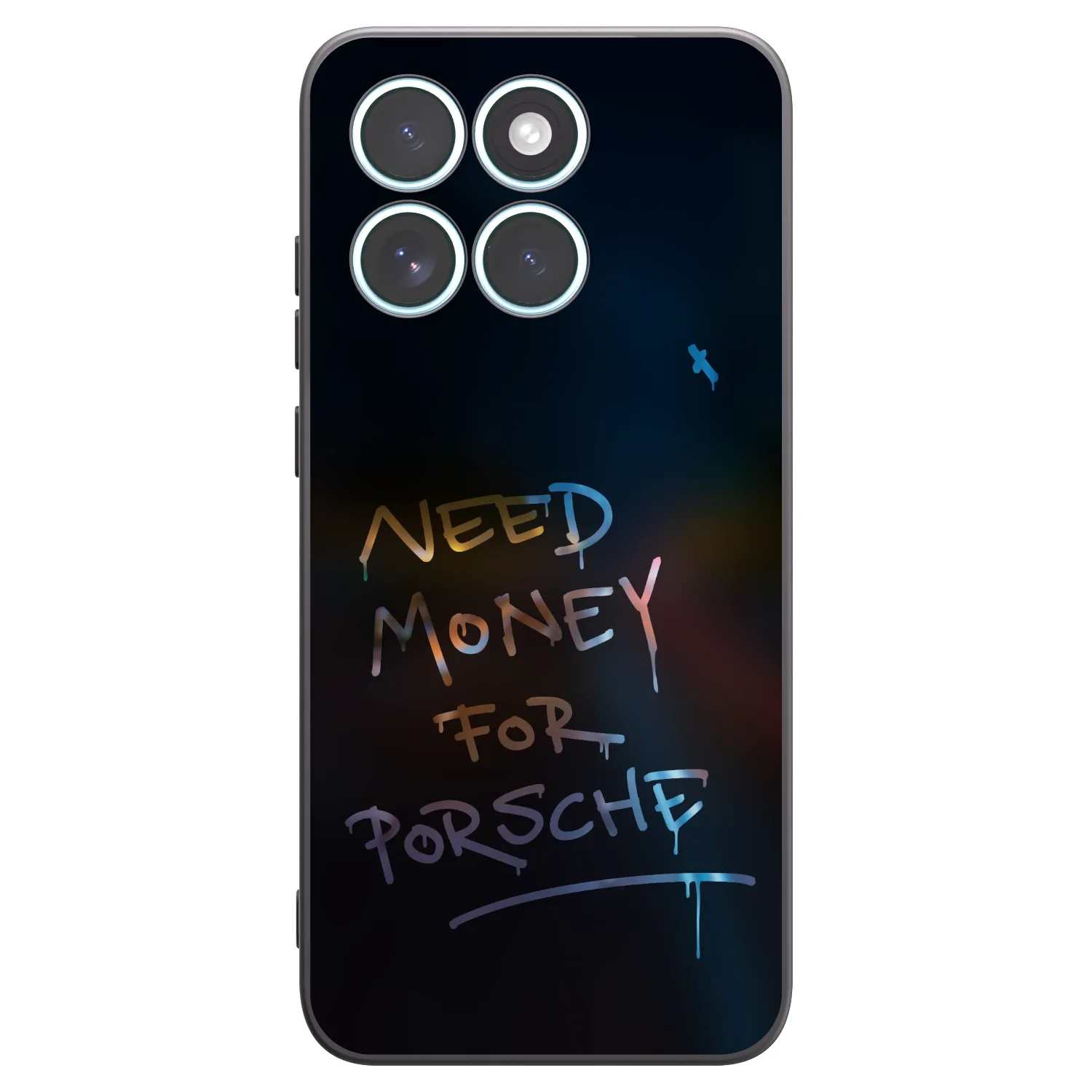 Picasee Μαύρη θήκη σιλικόνης για Motorola Edge 70 Fusion - Neon Nights