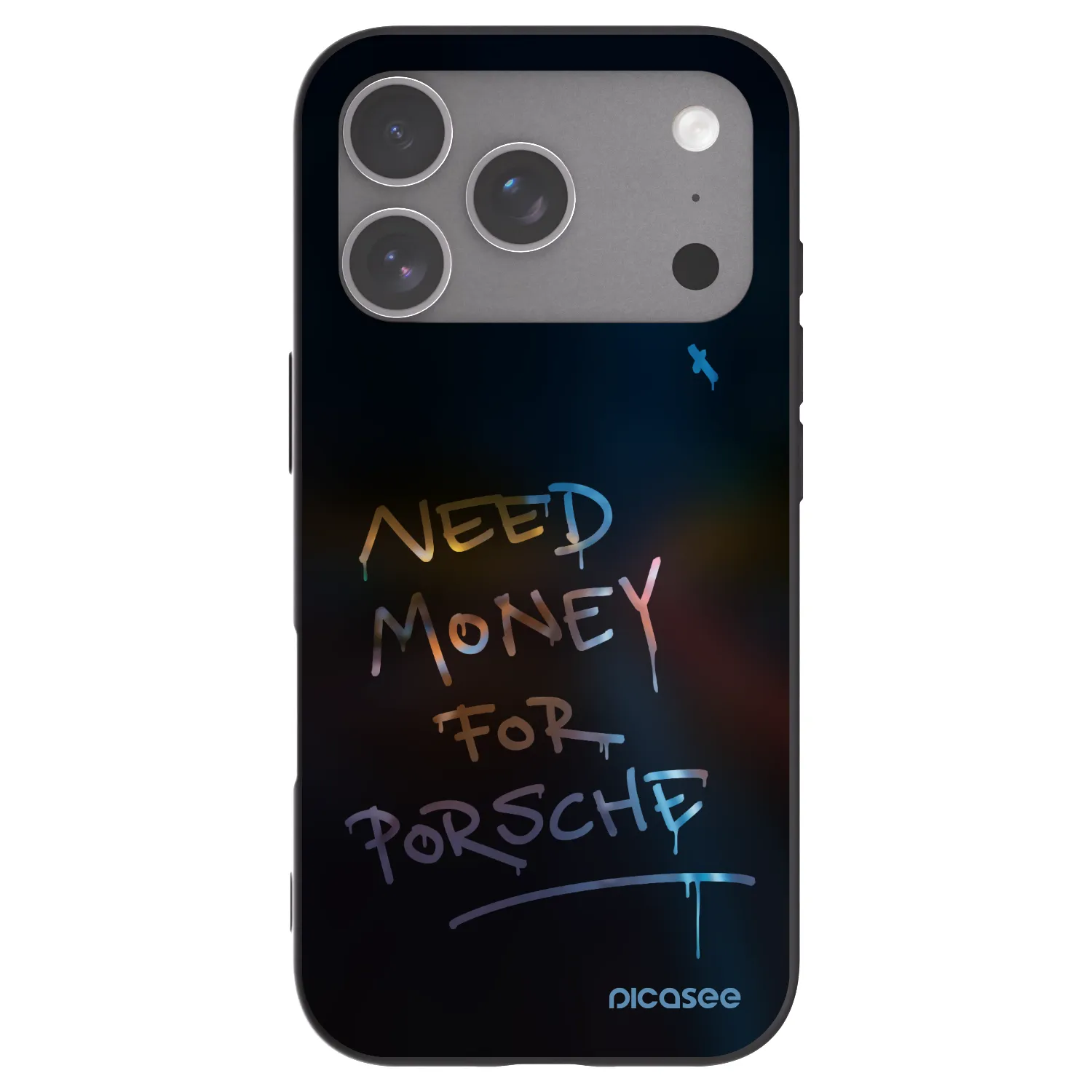 Picasee Μαύρη θήκη σιλικόνης για Apple iPhone 18 Pro - Neon Nights