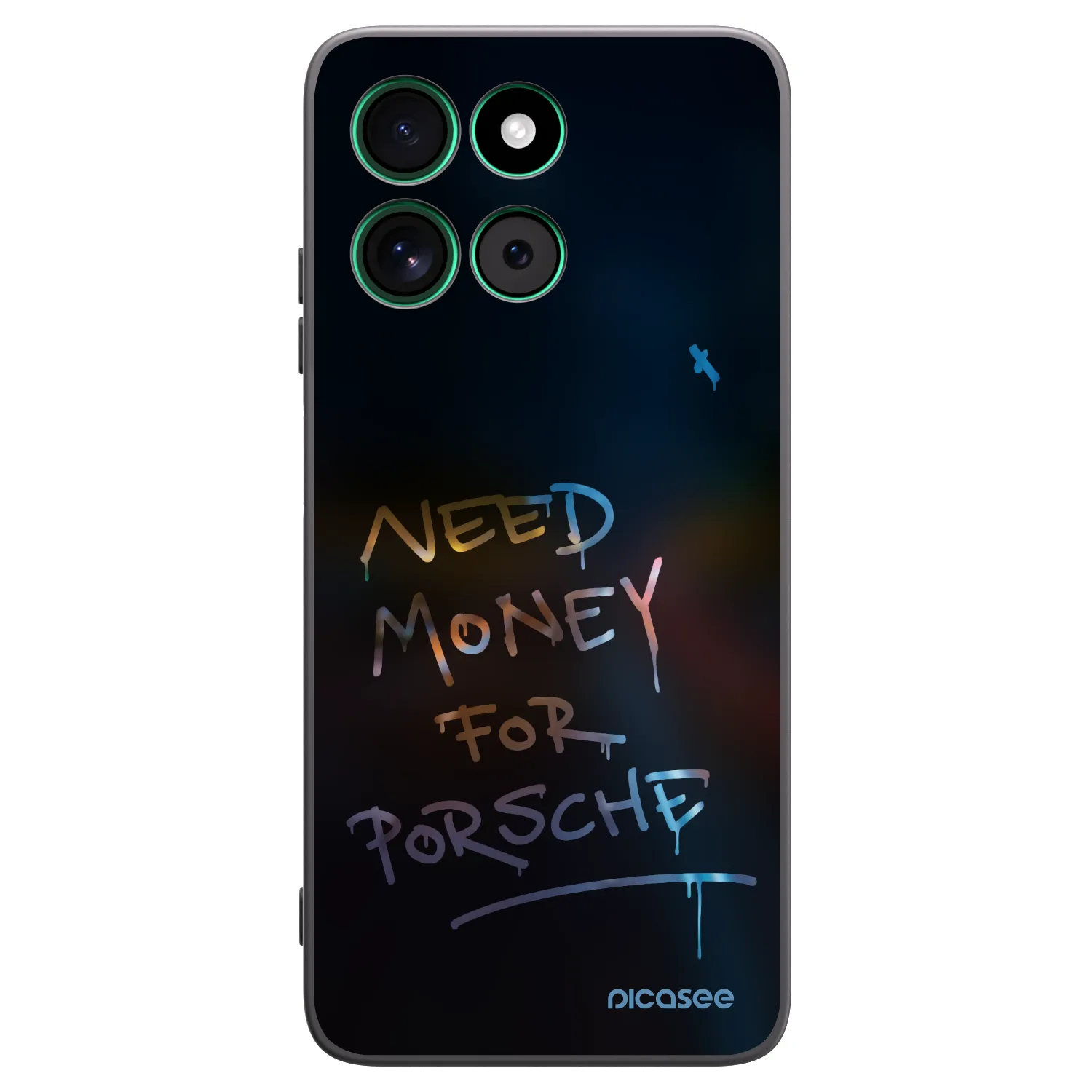Picasee Μαύρη θήκη σιλικόνης για Motorola Moto G57 Power - Neon Nights