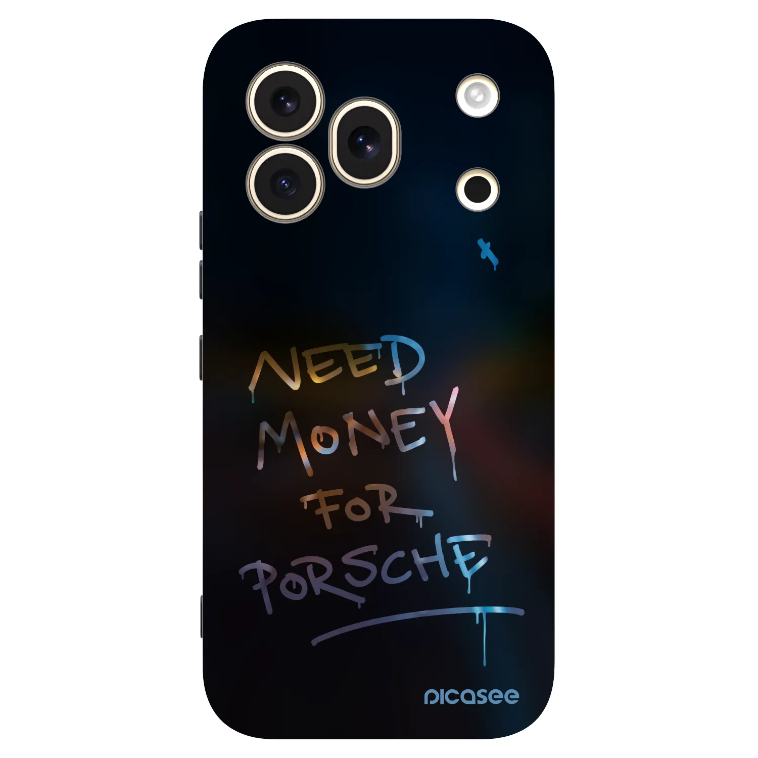 Picasee Μαύρη θήκη σιλικόνης για Honor 600 Pro - Neon Nights