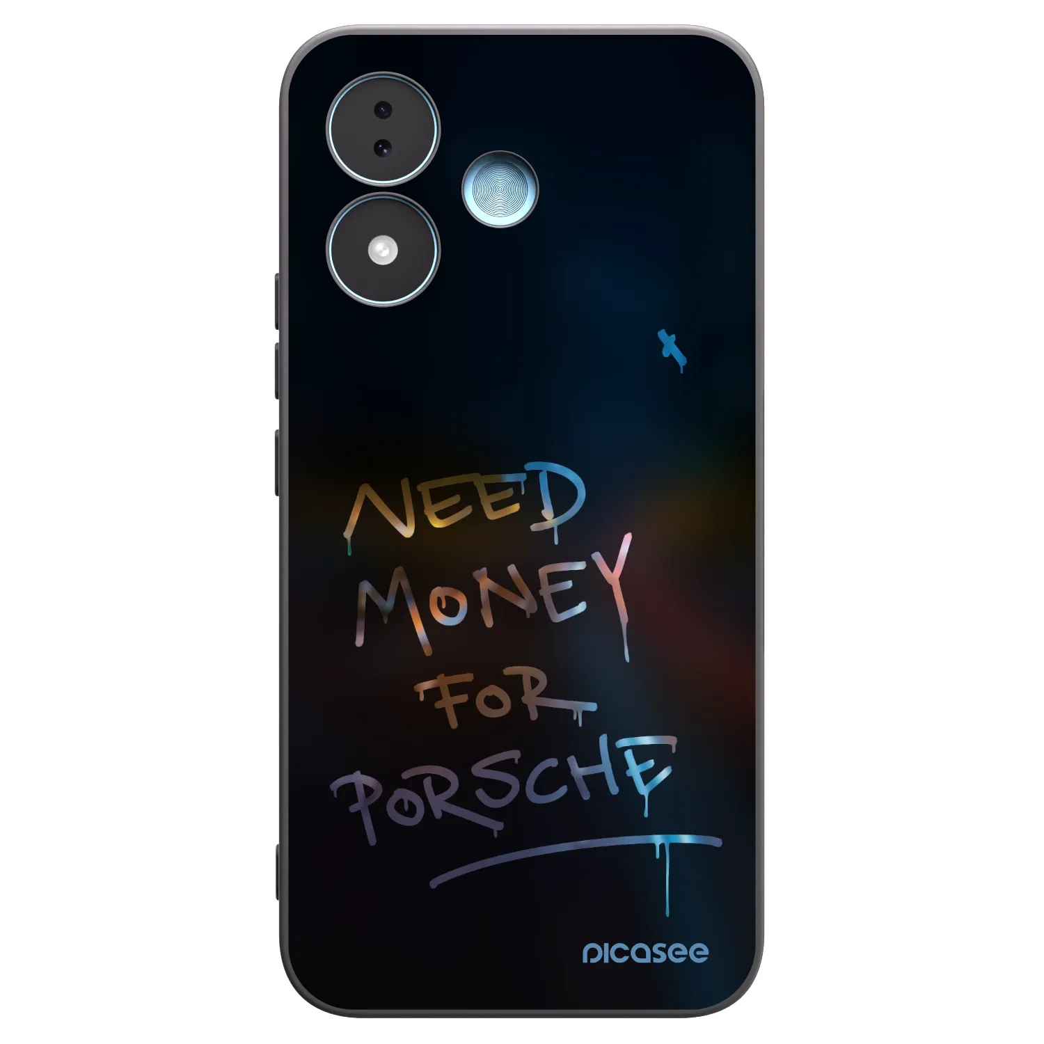 Picasee Μαύρη θήκη σιλικόνης για Xiaomi Redmi Note 17 5G - Neon Nights