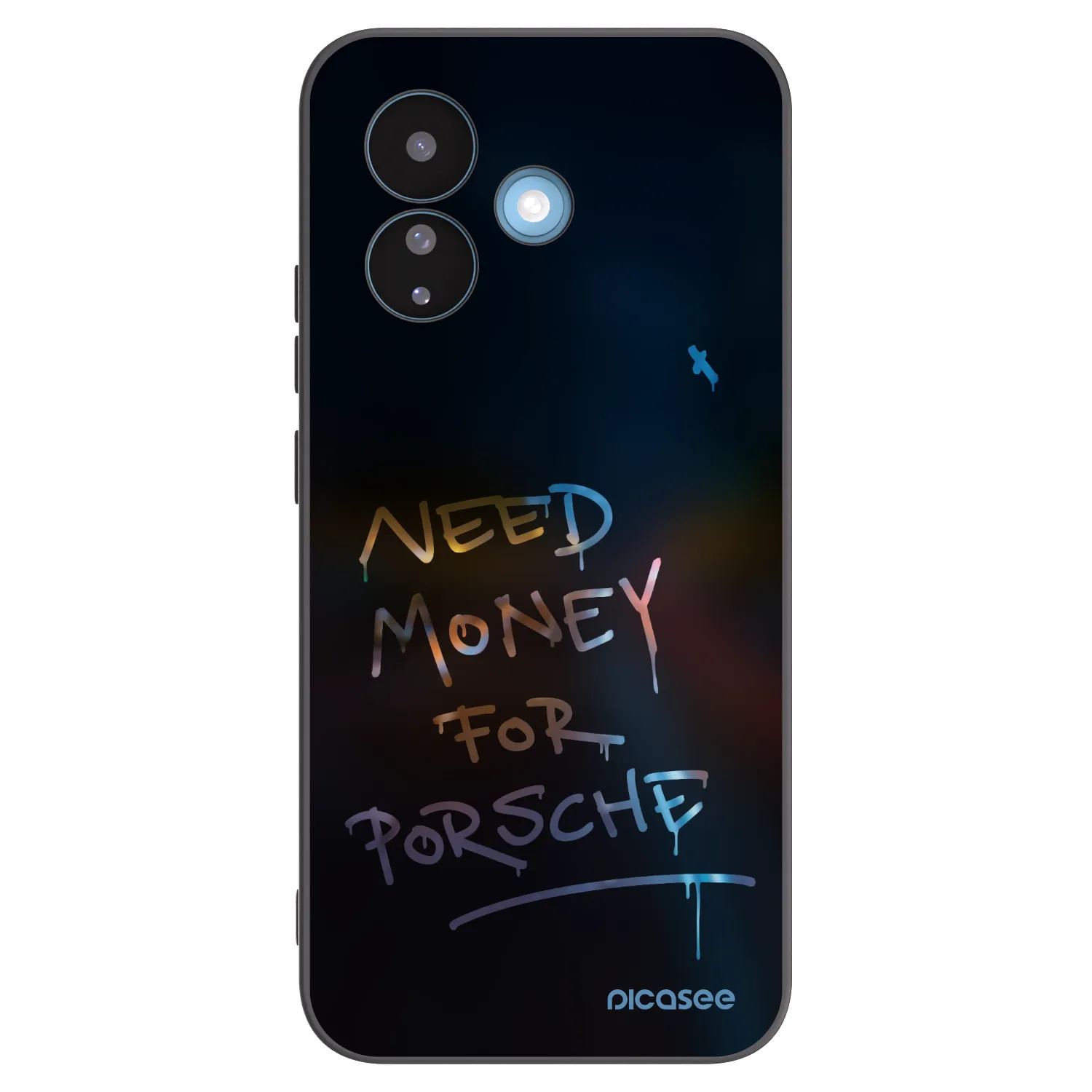 Picasee Μαύρη θήκη σιλικόνης για Xiaomi Redmi Note 17 Pro 5G - Neon Nights