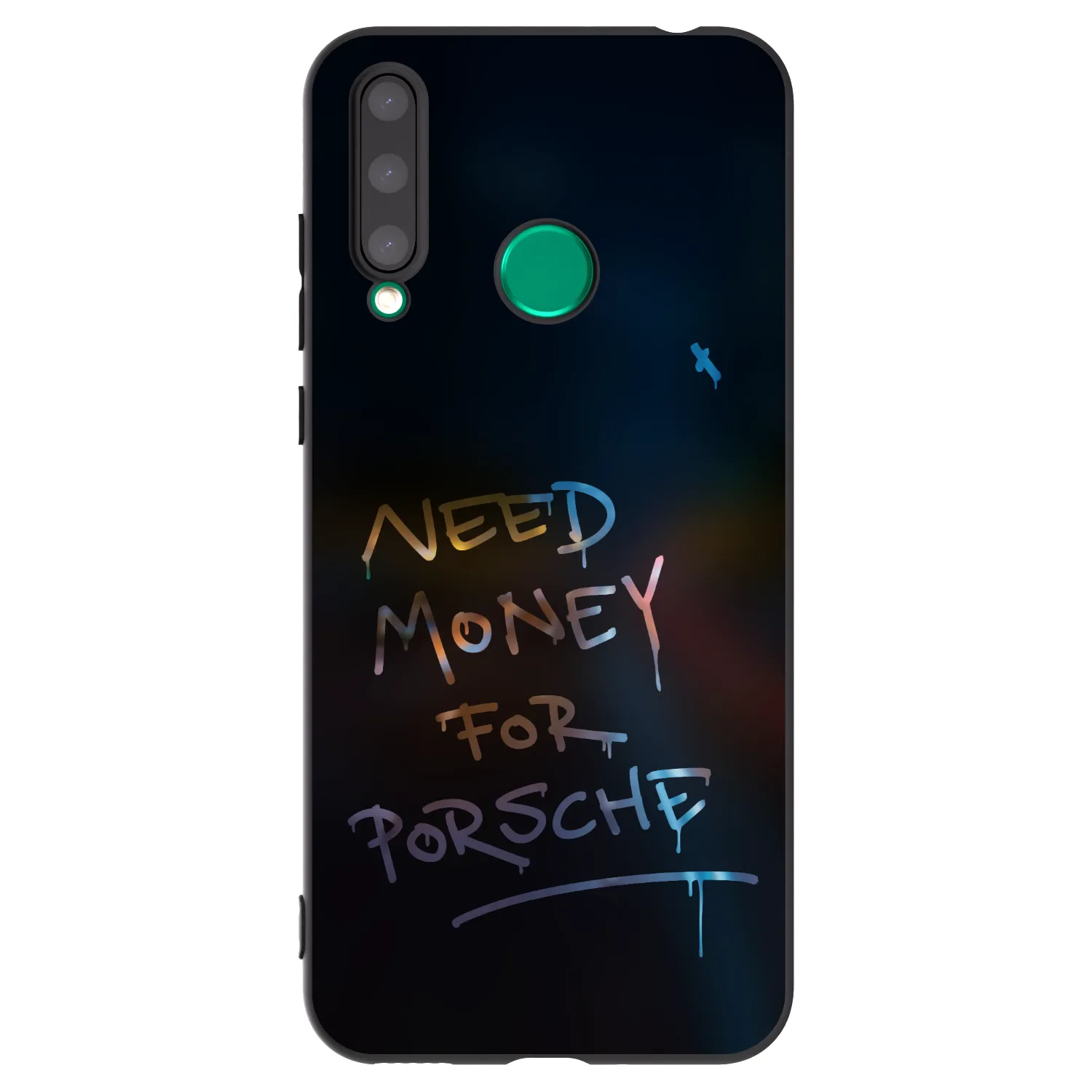 Picasee Μαύρη θήκη σιλικόνης για Honor 20 Lite - Neon Nights