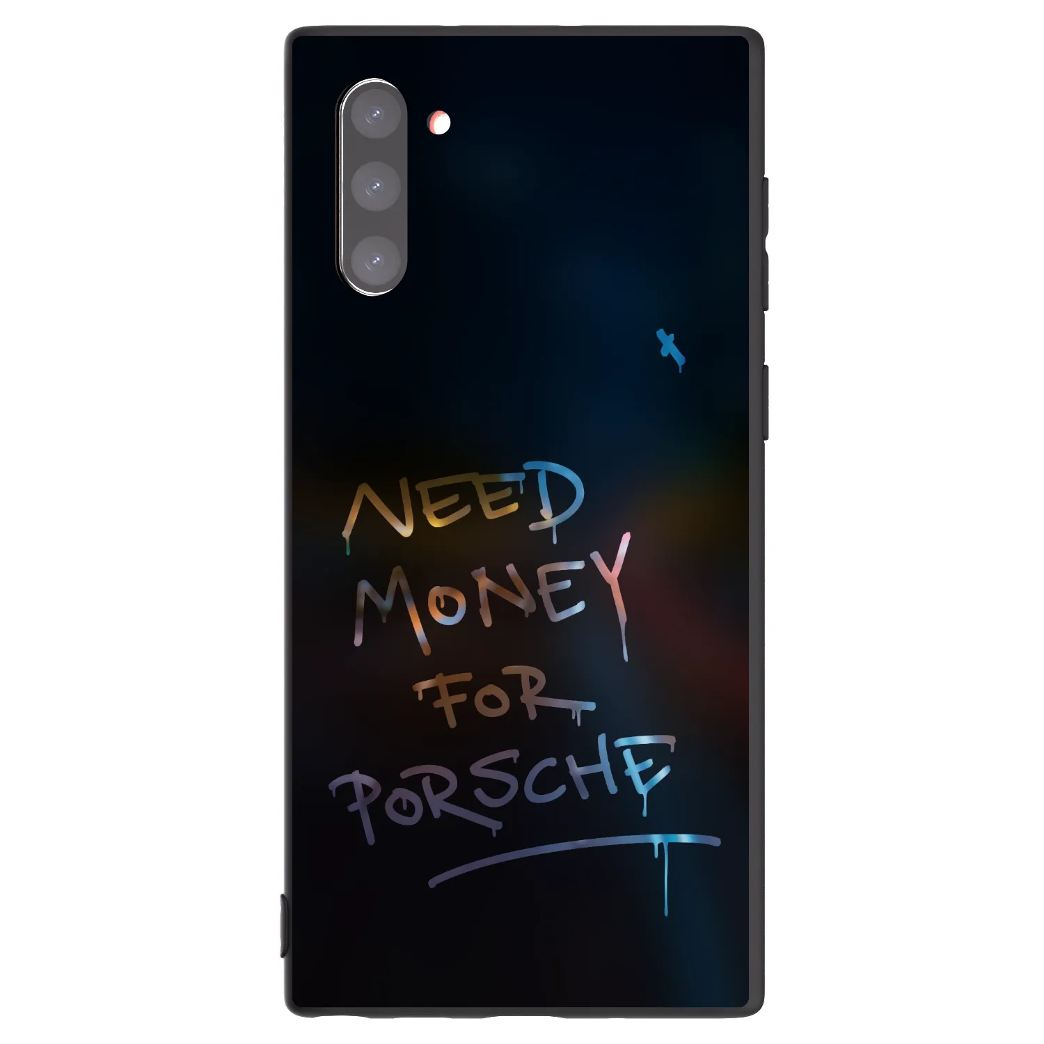 Picasee Μαύρη θήκη σιλικόνης για Samsung Galaxy Note 10 N970F - Neon Nights