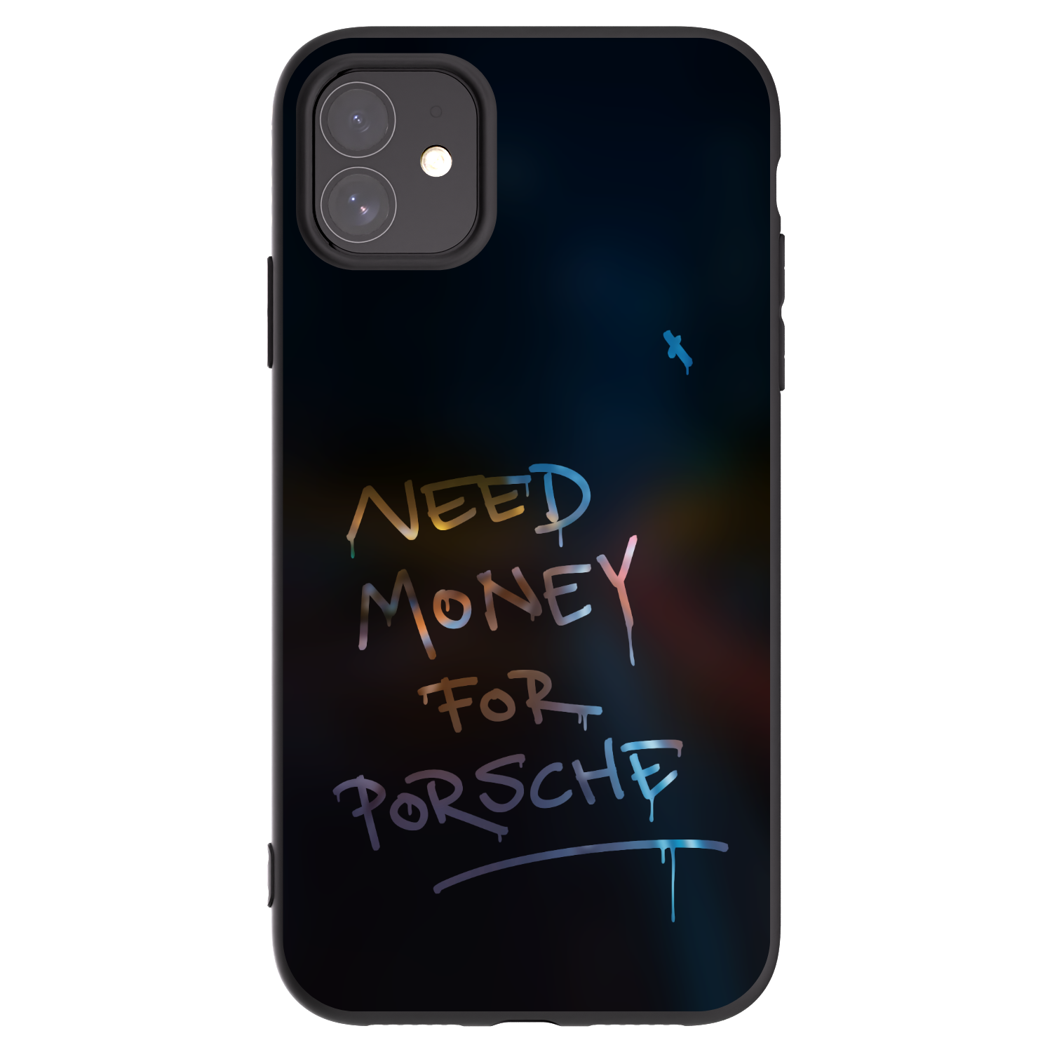 Picasee Μαύρη θήκη σιλικόνης για Apple iPhone 11 - Neon Nights