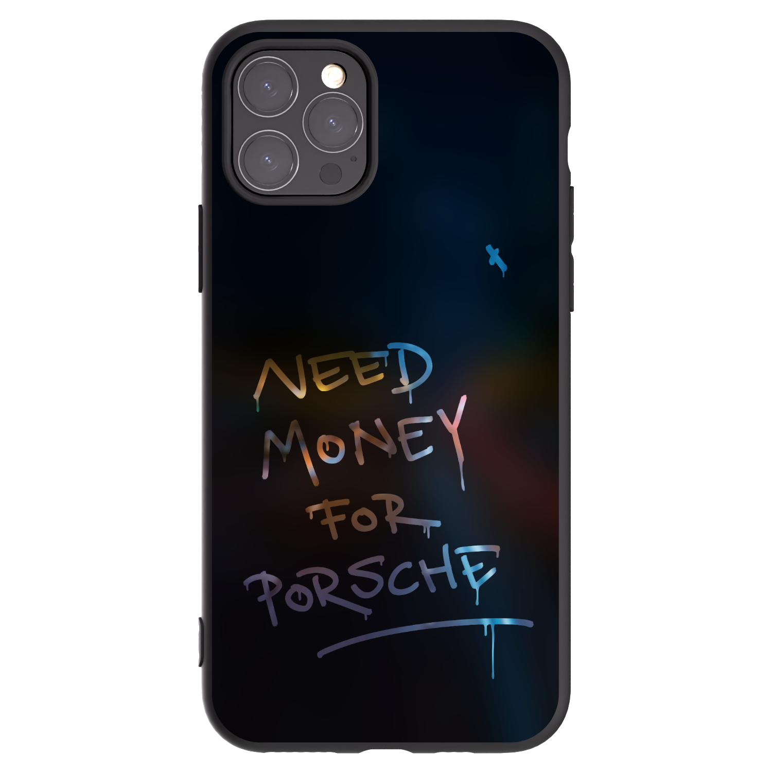 Picasee Μαύρη θήκη σιλικόνης για Apple iPhone 11 Pro - Neon Nights