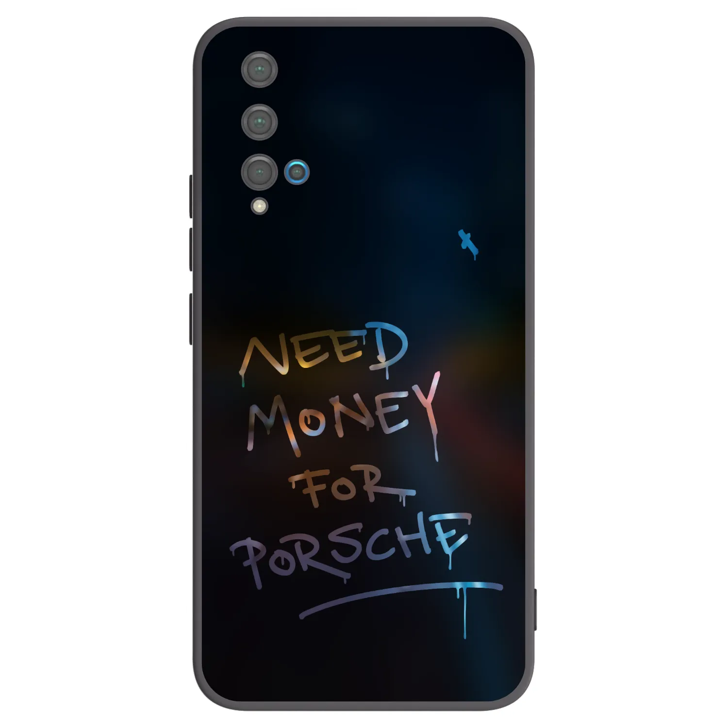 Picasee Μαύρη θήκη σιλικόνης για Huawei Nova 5T - Neon Nights