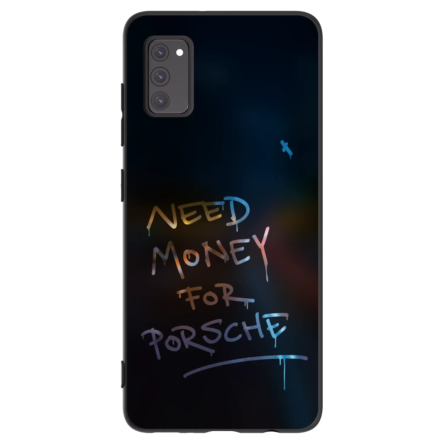 Picasee Μαύρη θήκη σιλικόνης για Samsung Galaxy A41 A415F - Neon Nights
