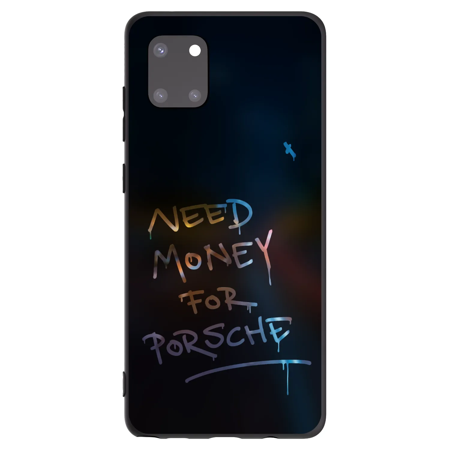 Picasee Μαύρη θήκη σιλικόνης για Samsung Galaxy Note 10 Lite N770F - Neon Nights