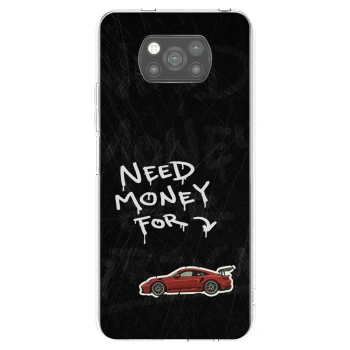 Picasee Μαύρη θήκη σιλικόνης για Xiaomi Poco X3 - Track Mode