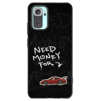 Picasee Μαύρη θήκη σιλικόνης για Xiaomi Redmi Note 10 Pro - Track Mode