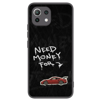 Picasee Μαύρη θήκη σιλικόνης για Xiaomi Mi 11 Lite - Track Mode